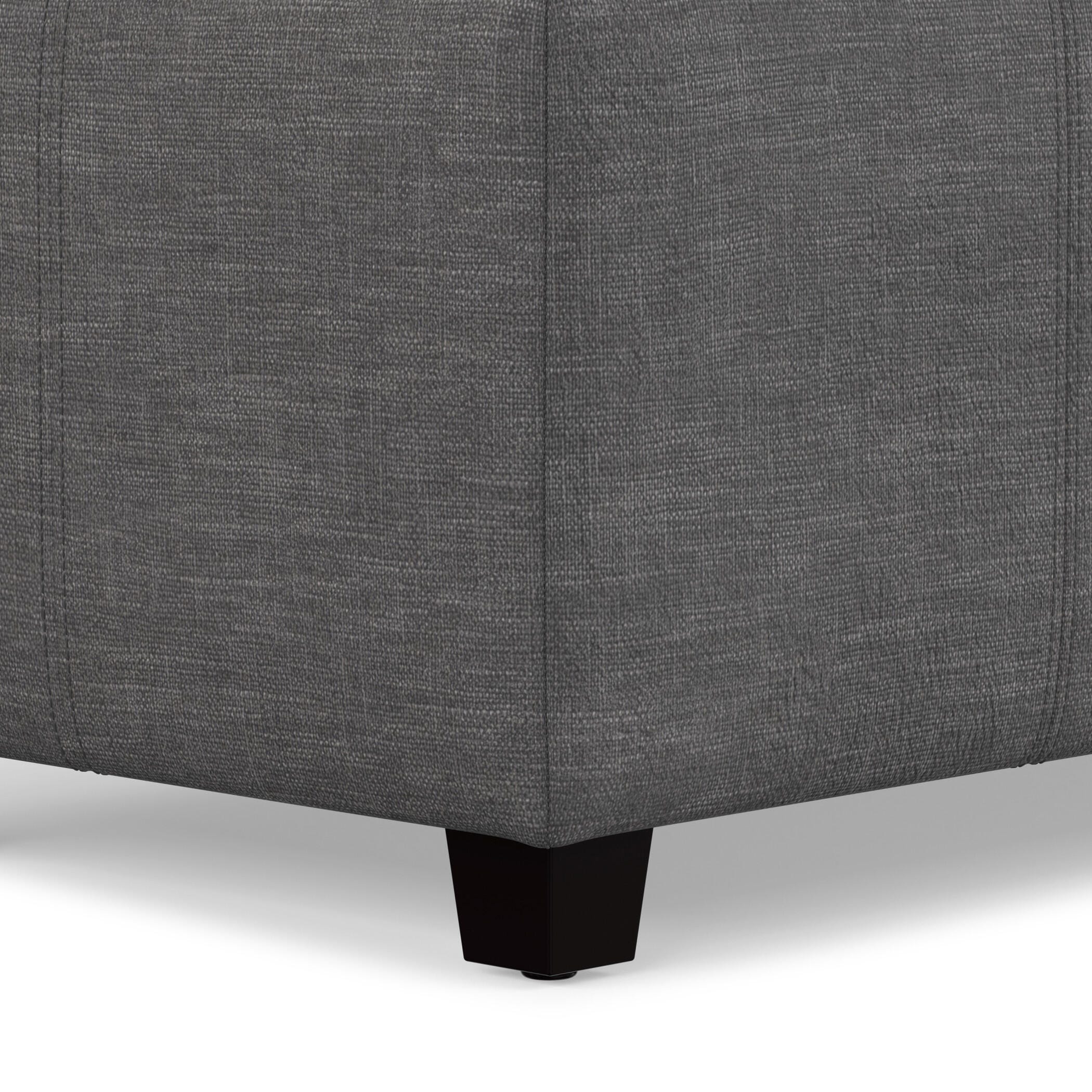 Ottoman Storage Ottoman with Lift-top Lid, Slate Gray, large