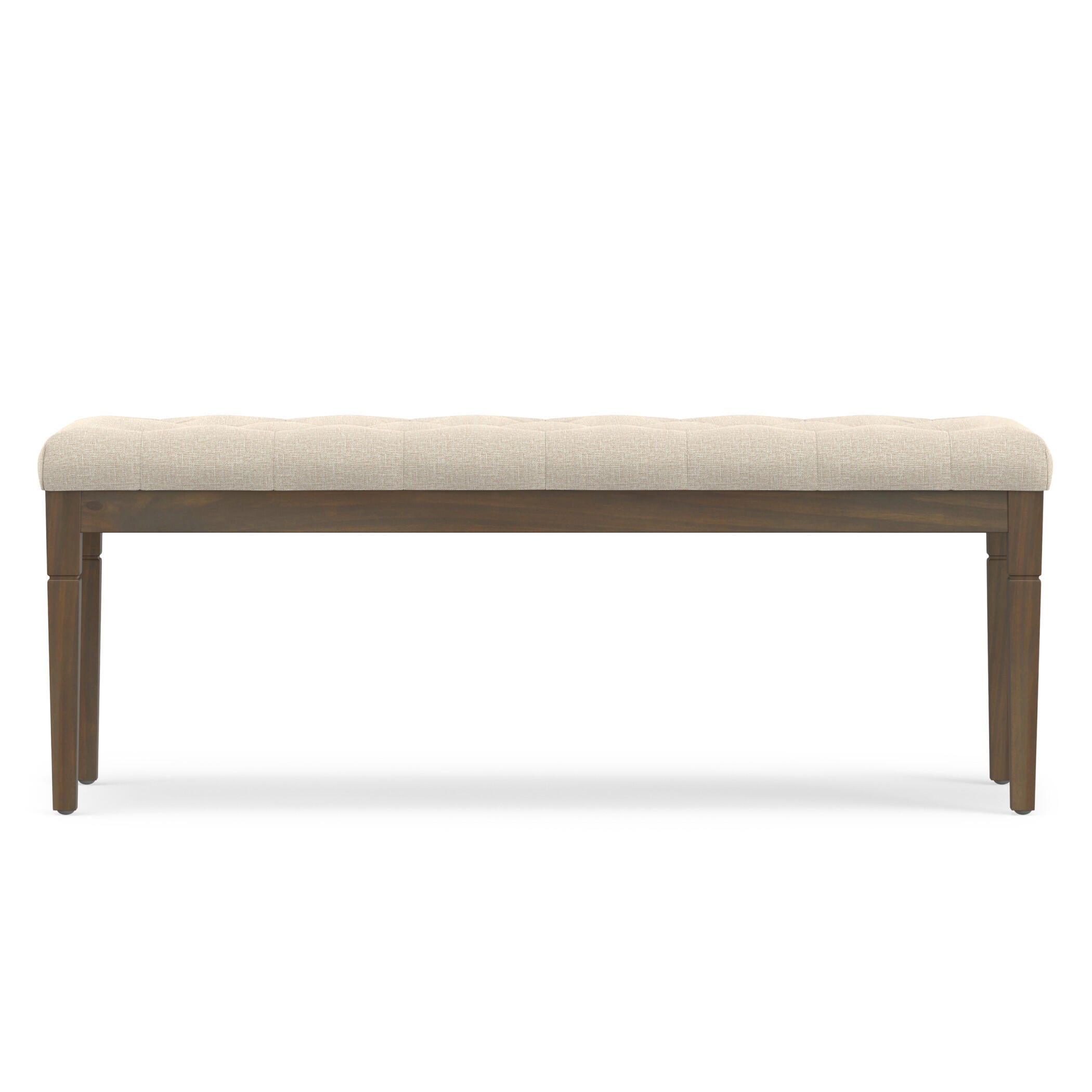 Simpli Home Saxon Ottoman Bench, Natural, large