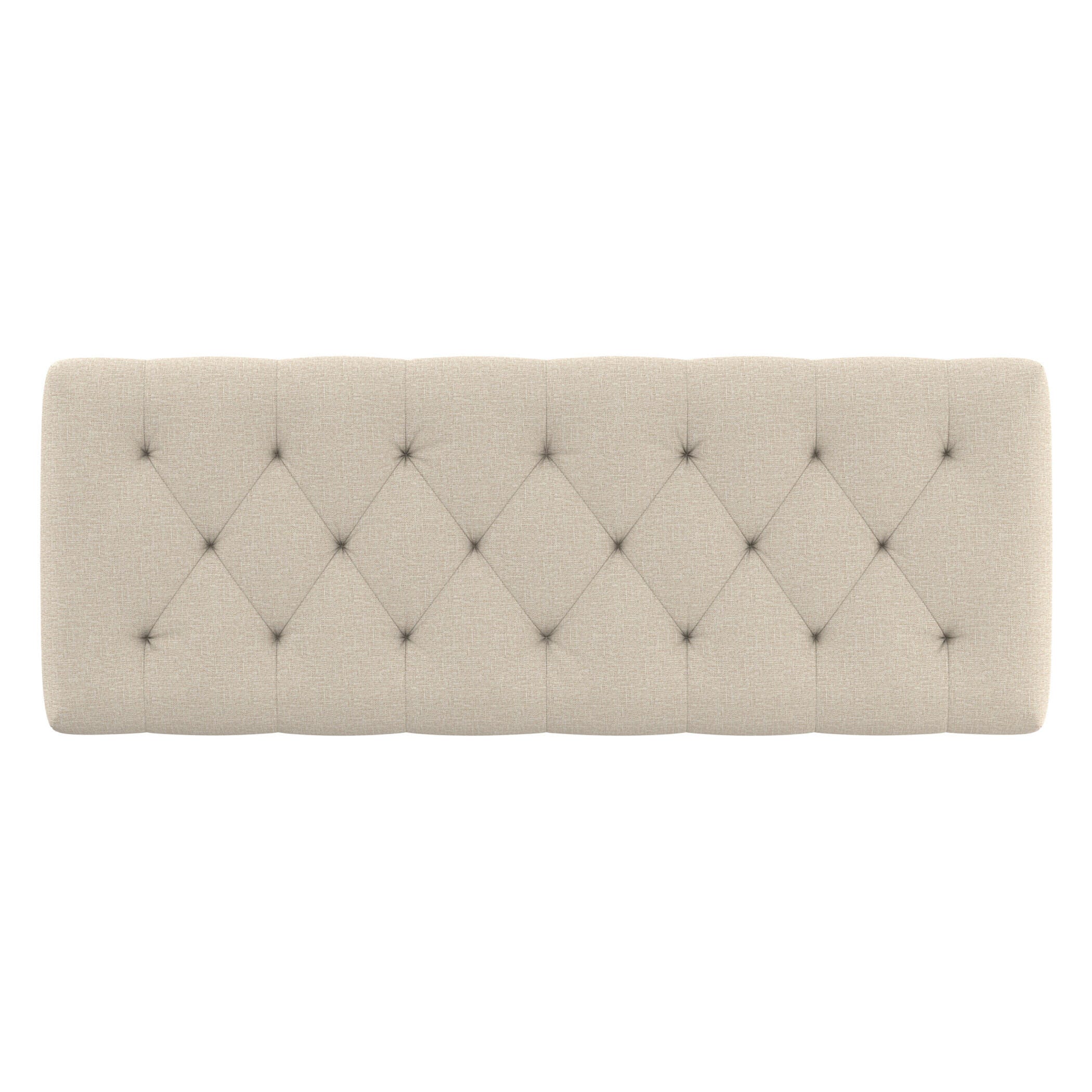 Simpli Home Saxon Ottoman Bench, Natural, large