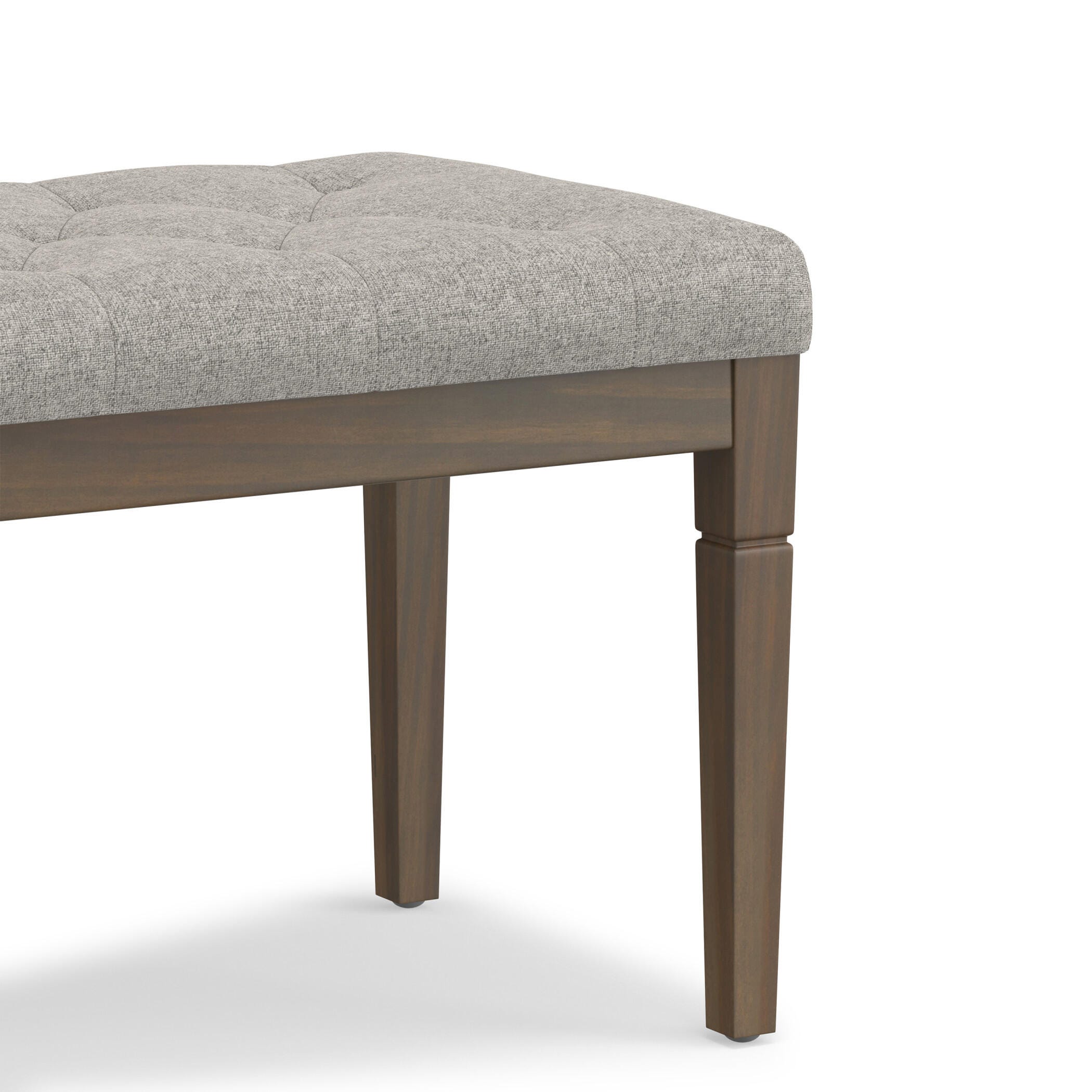 Simpli Home Waverly Ottoman Bench, Cloud, large