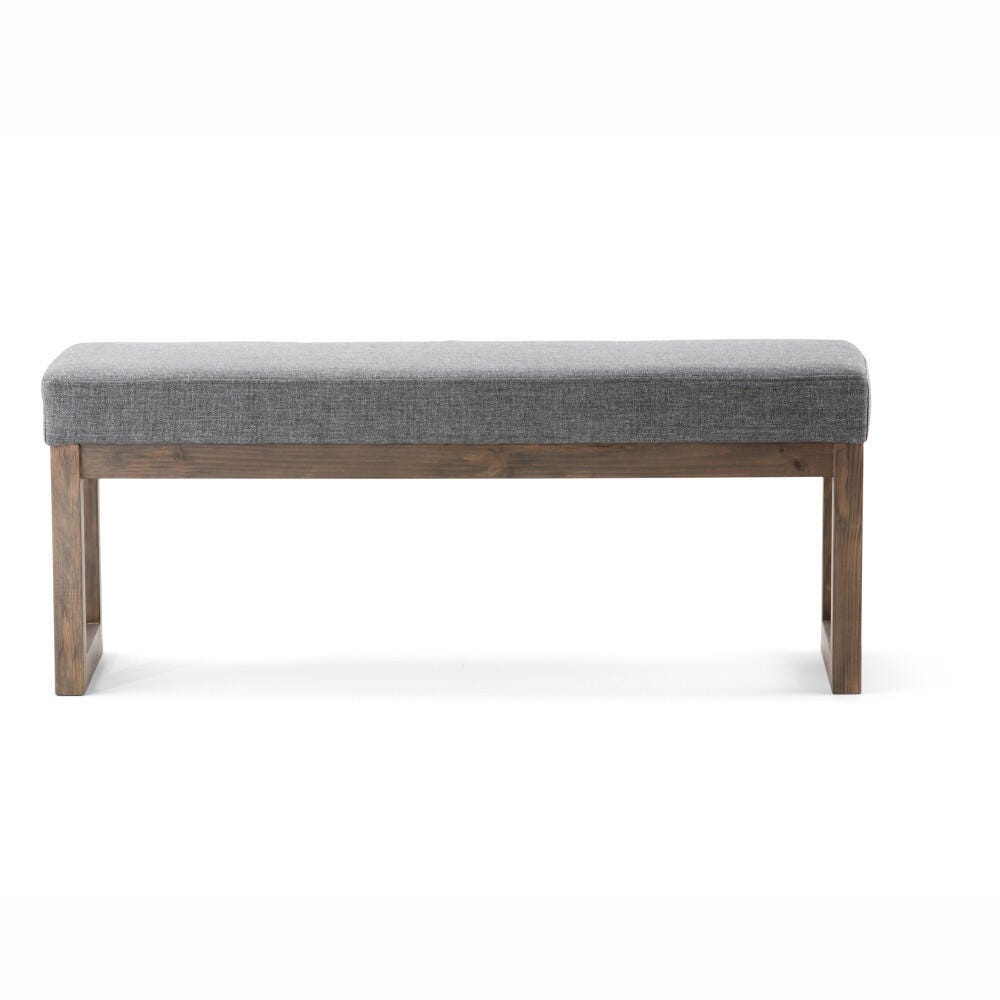 Ottoman Ottoman Bench, Gray, large