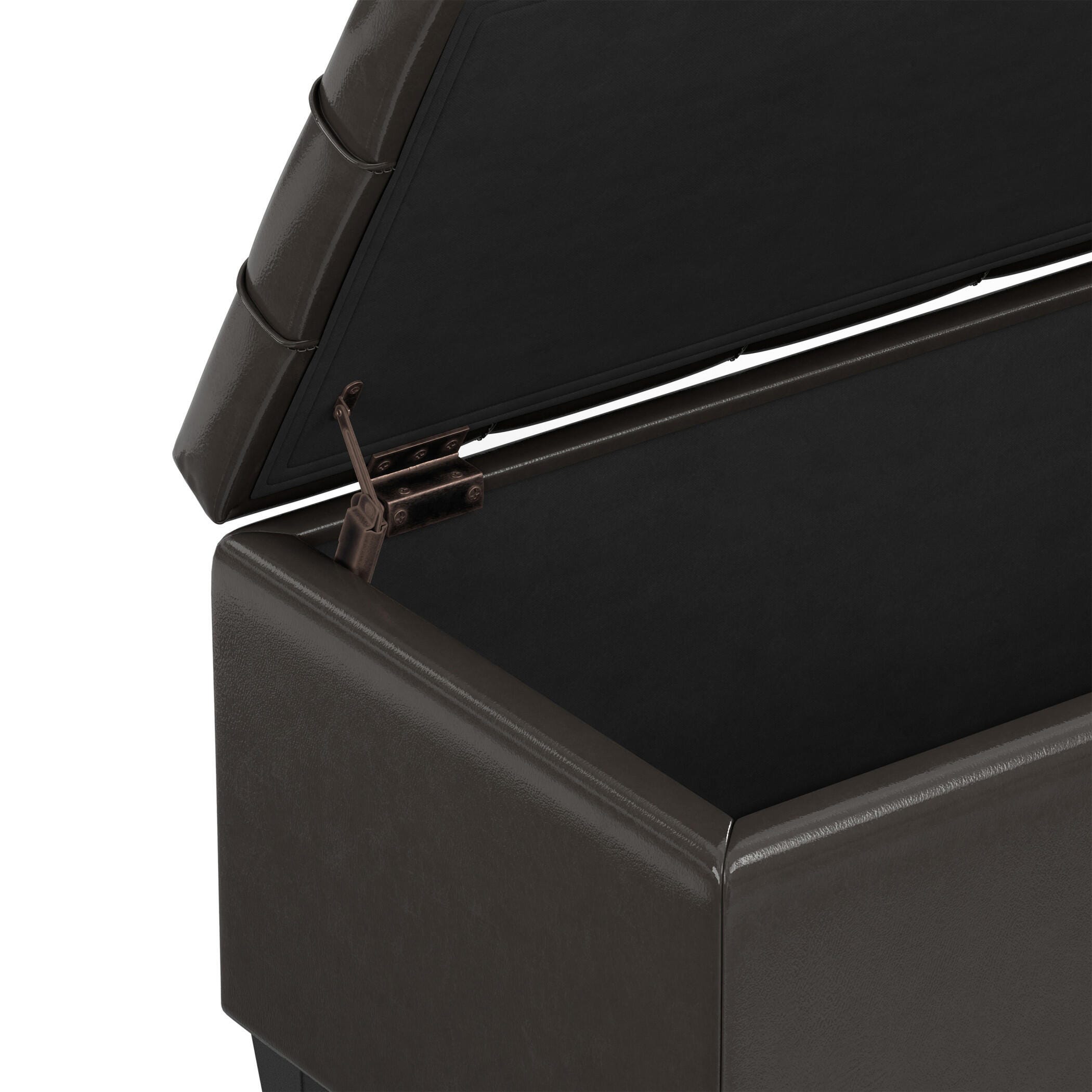 Ottoman Storage Ottoman, Dark Chocolate, large