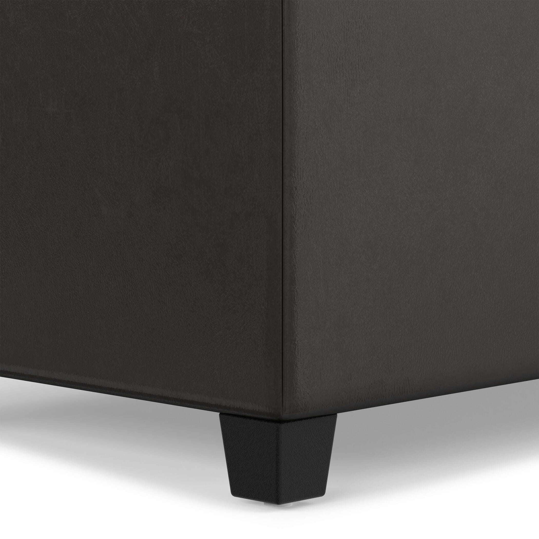 Ottoman Storage Ottoman, Dark Chocolate, large