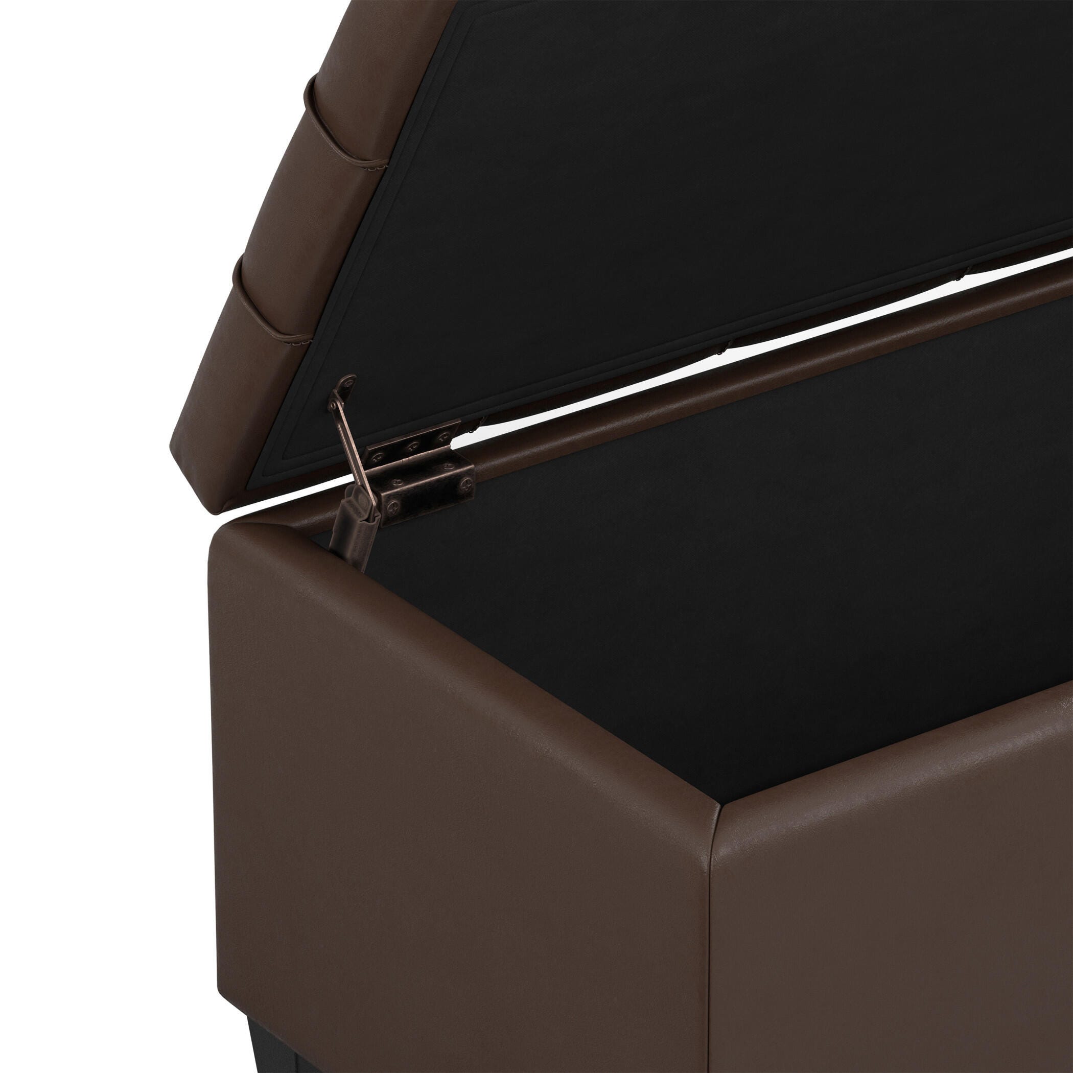 Ottoman Storage Ottoman, Chocolate, large