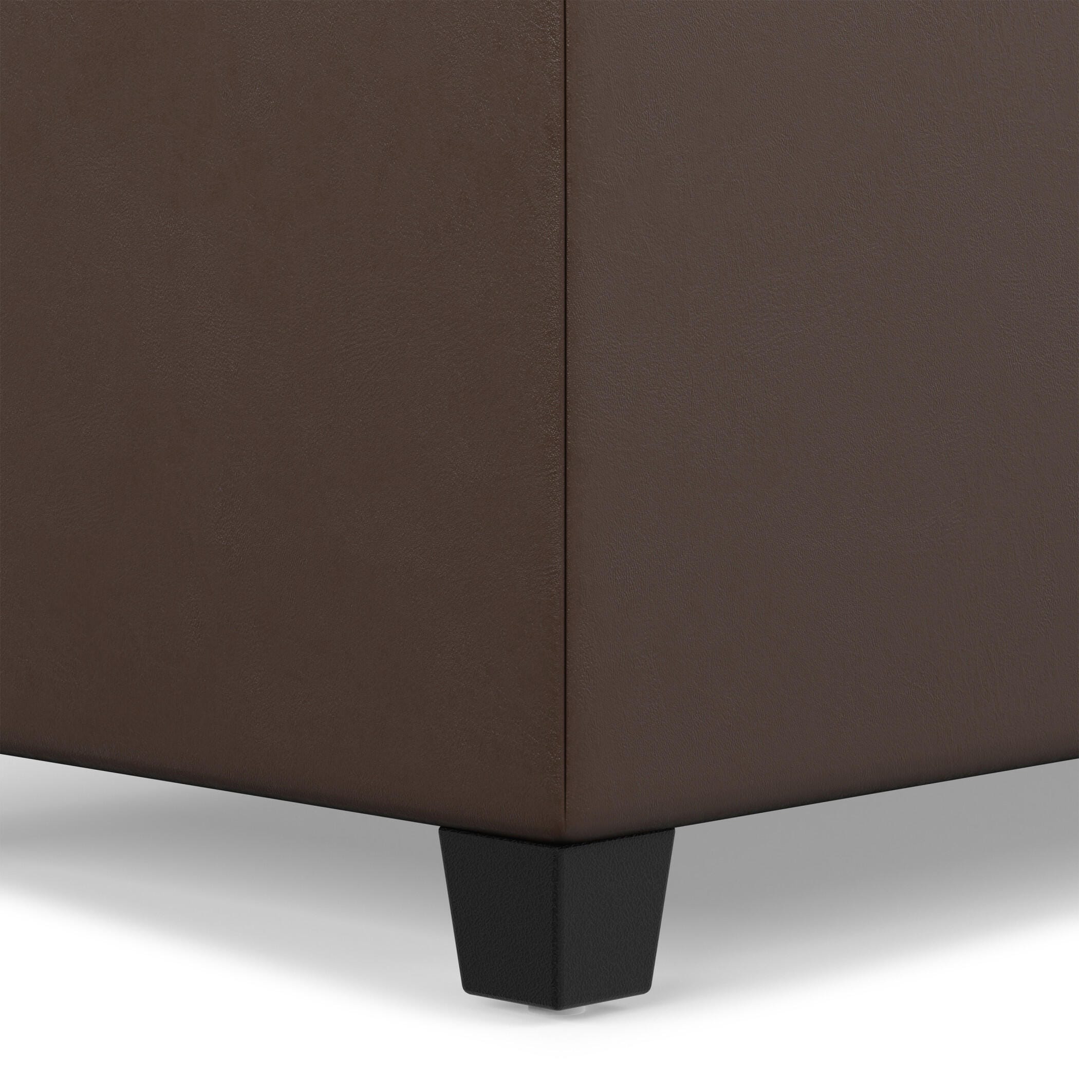 Ottoman Storage Ottoman, Chocolate, large