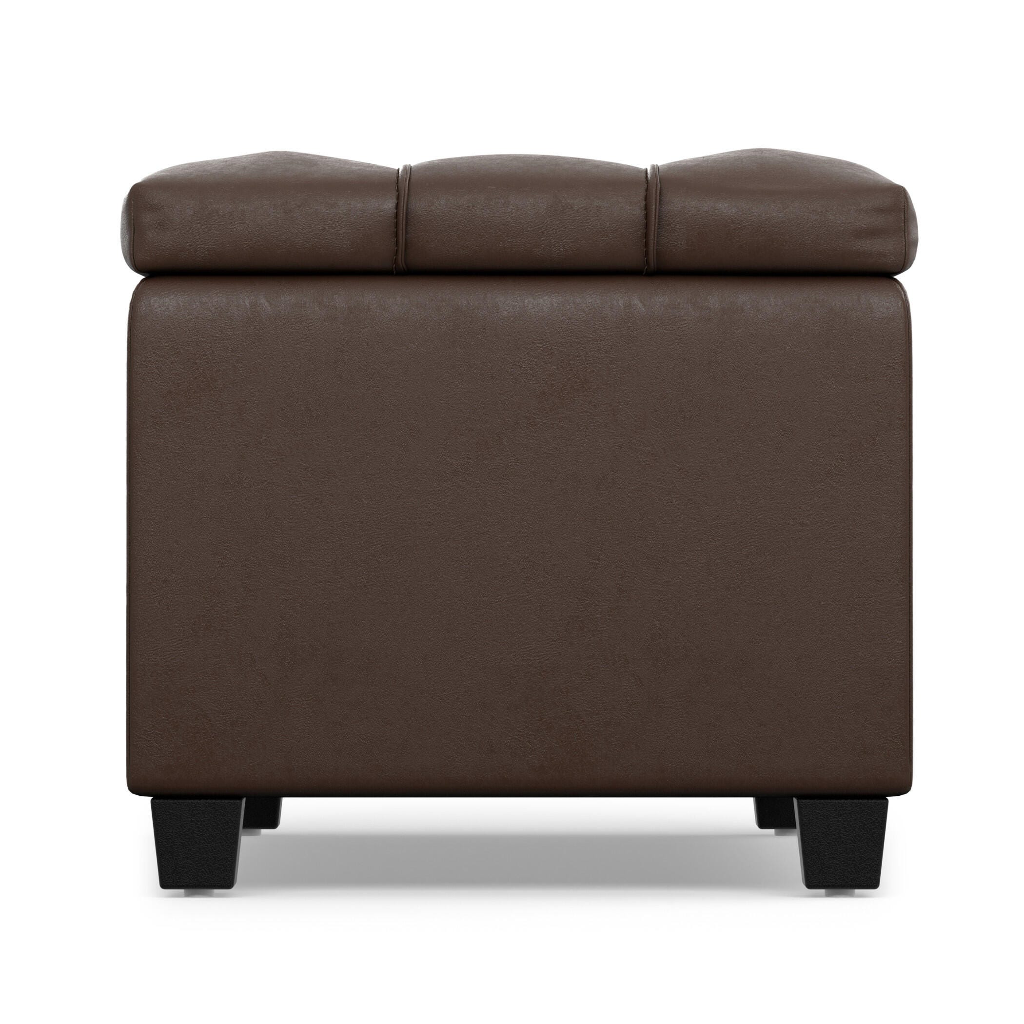Ottoman Storage Ottoman, Chocolate, large