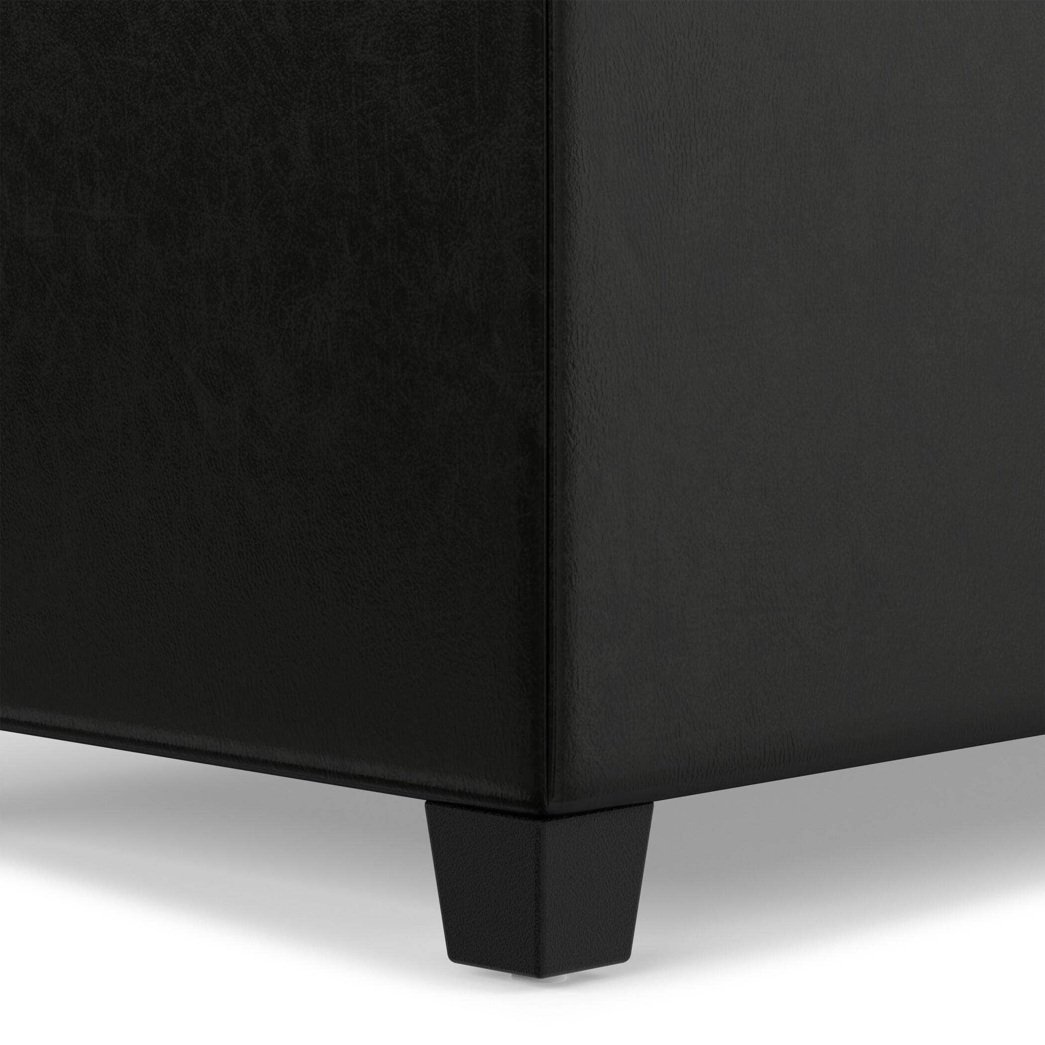 Ottoman Storage Ottoman, Midnight Black, large