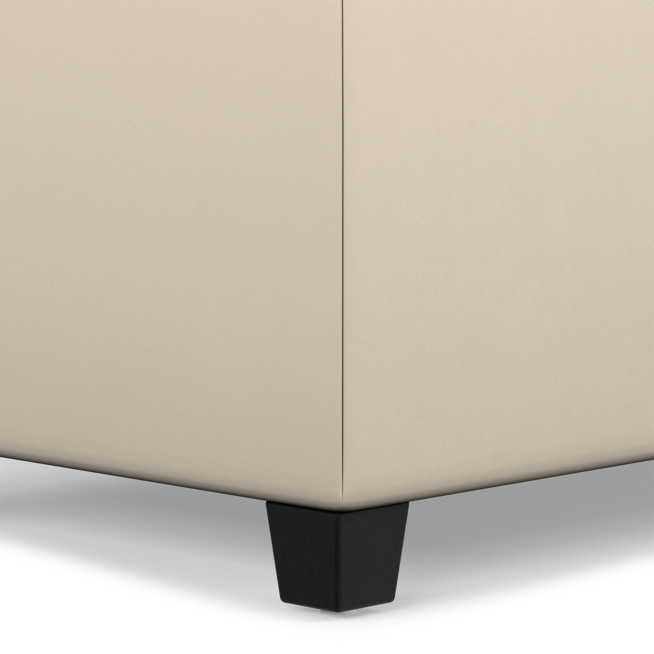 Ottoman Storage Ottoman, Satin Cream, large