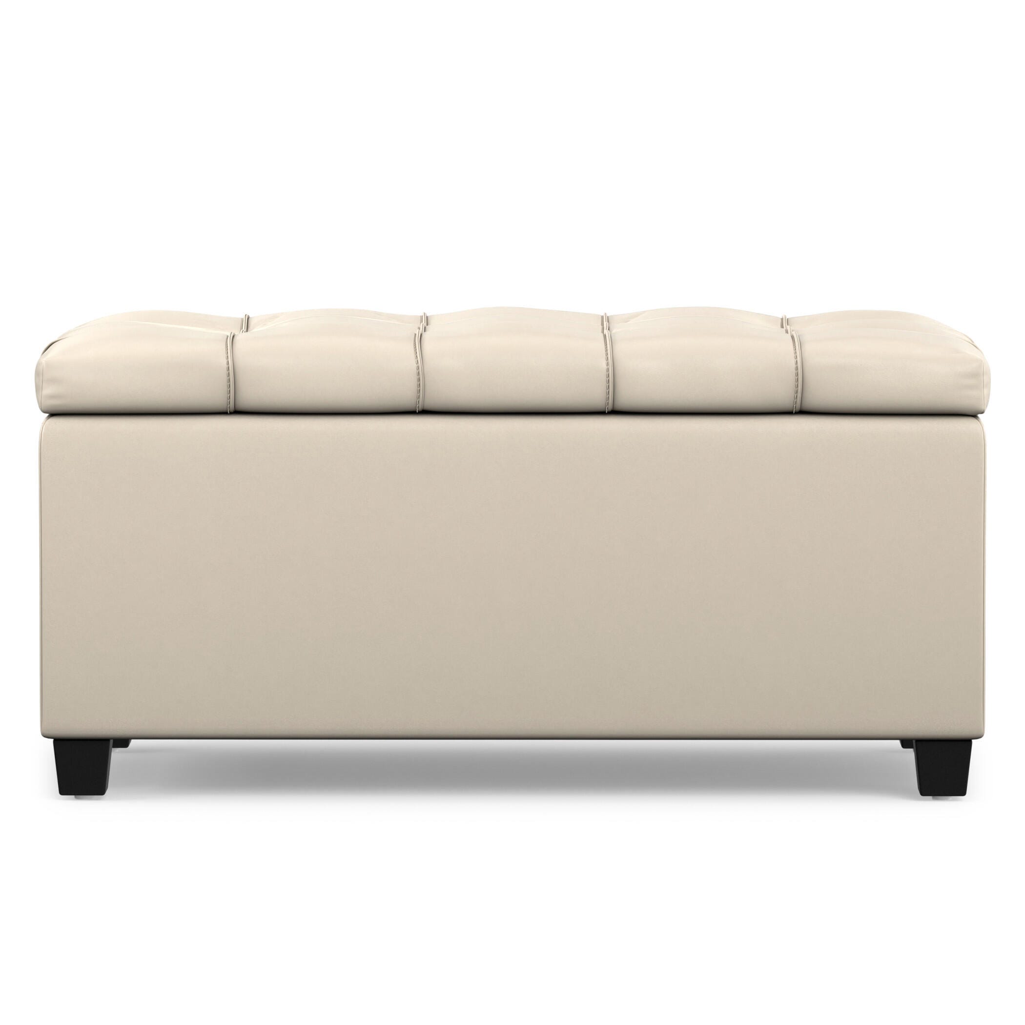 Ottoman Storage Ottoman, Satin Cream, large