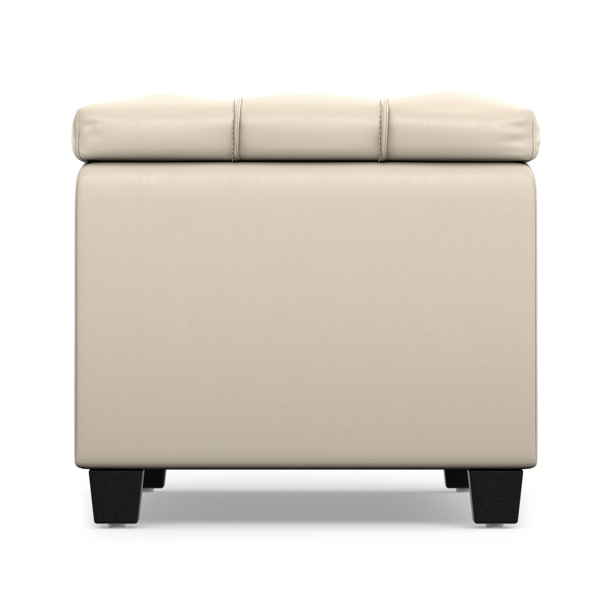 Ottoman Storage Ottoman, Satin Cream, large