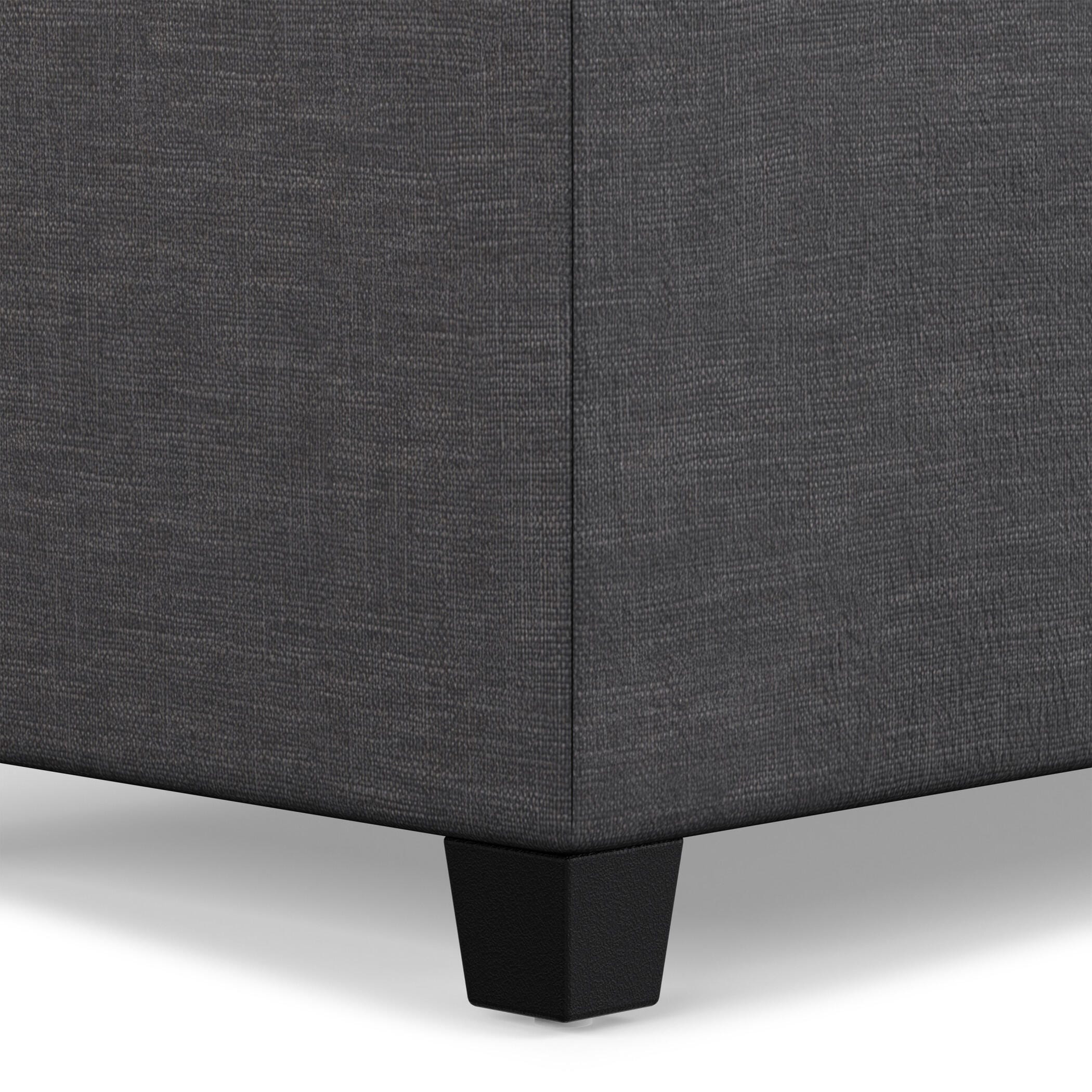 Ottoman Storage Ottoman, Slate Gray, large