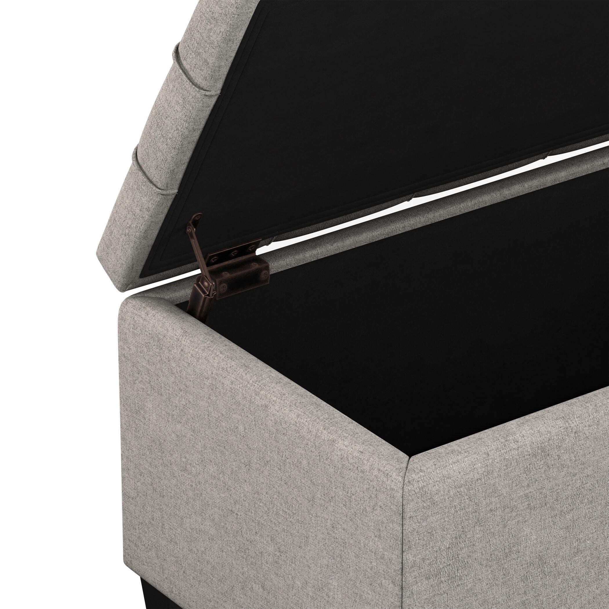 Ottoman Storage Ottoman, Dove Gray, large