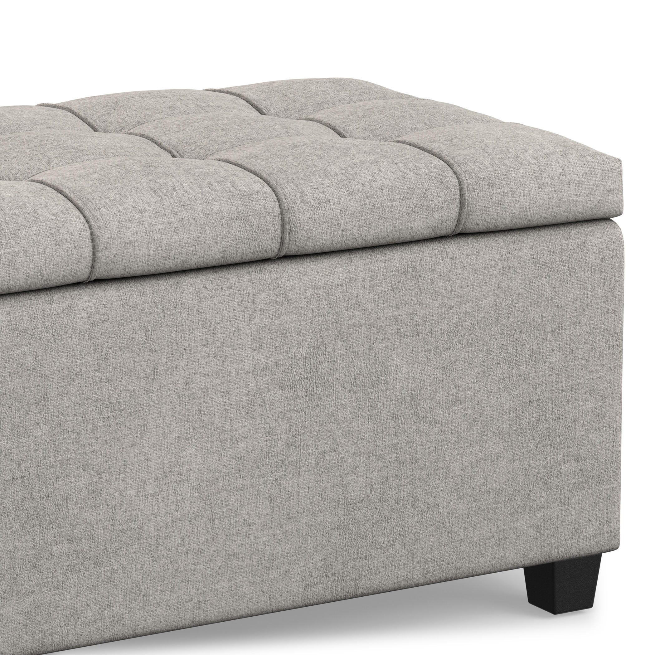 Ottoman Storage Ottoman, Dove Gray, large