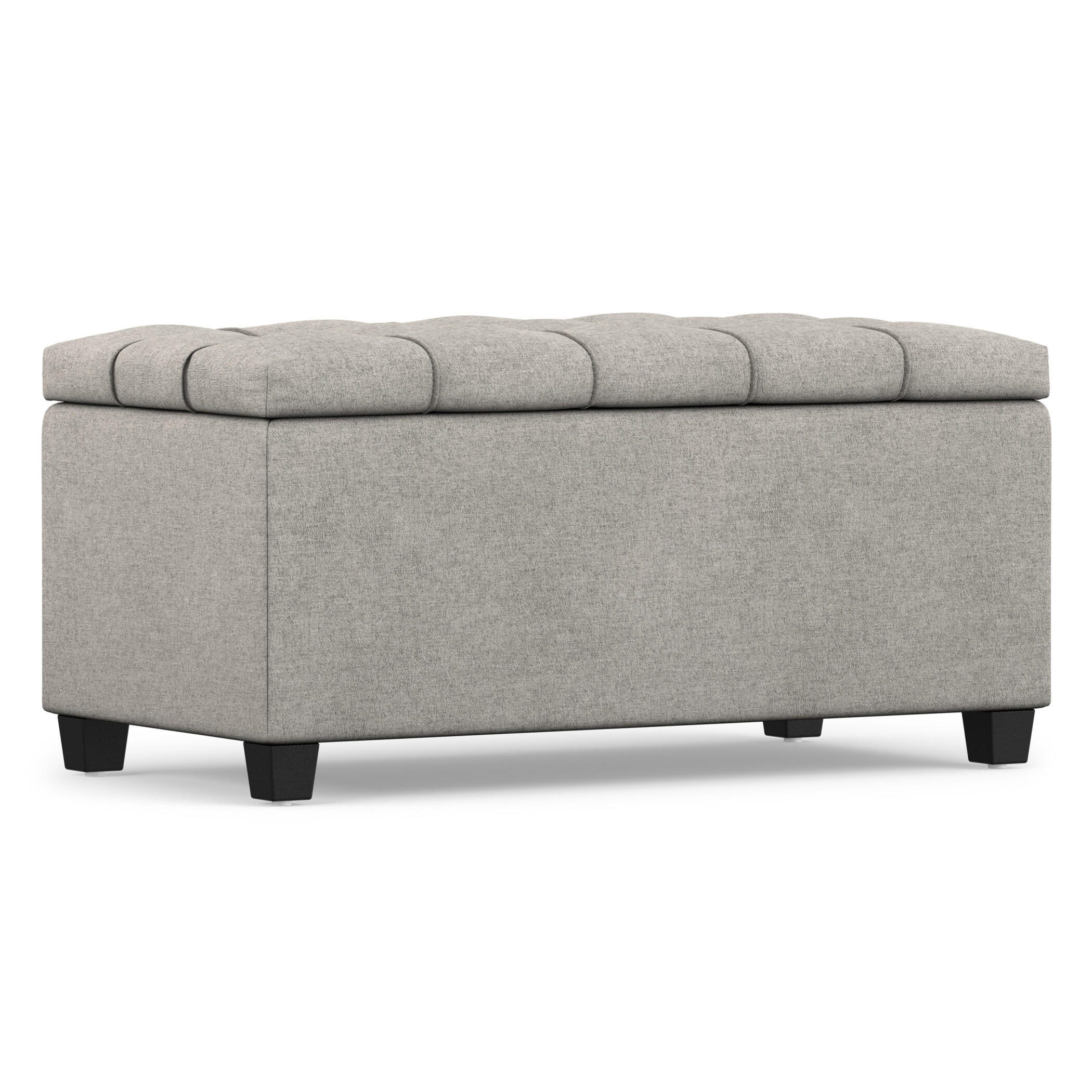 Ottoman Storage Ottoman, Dove Gray, large