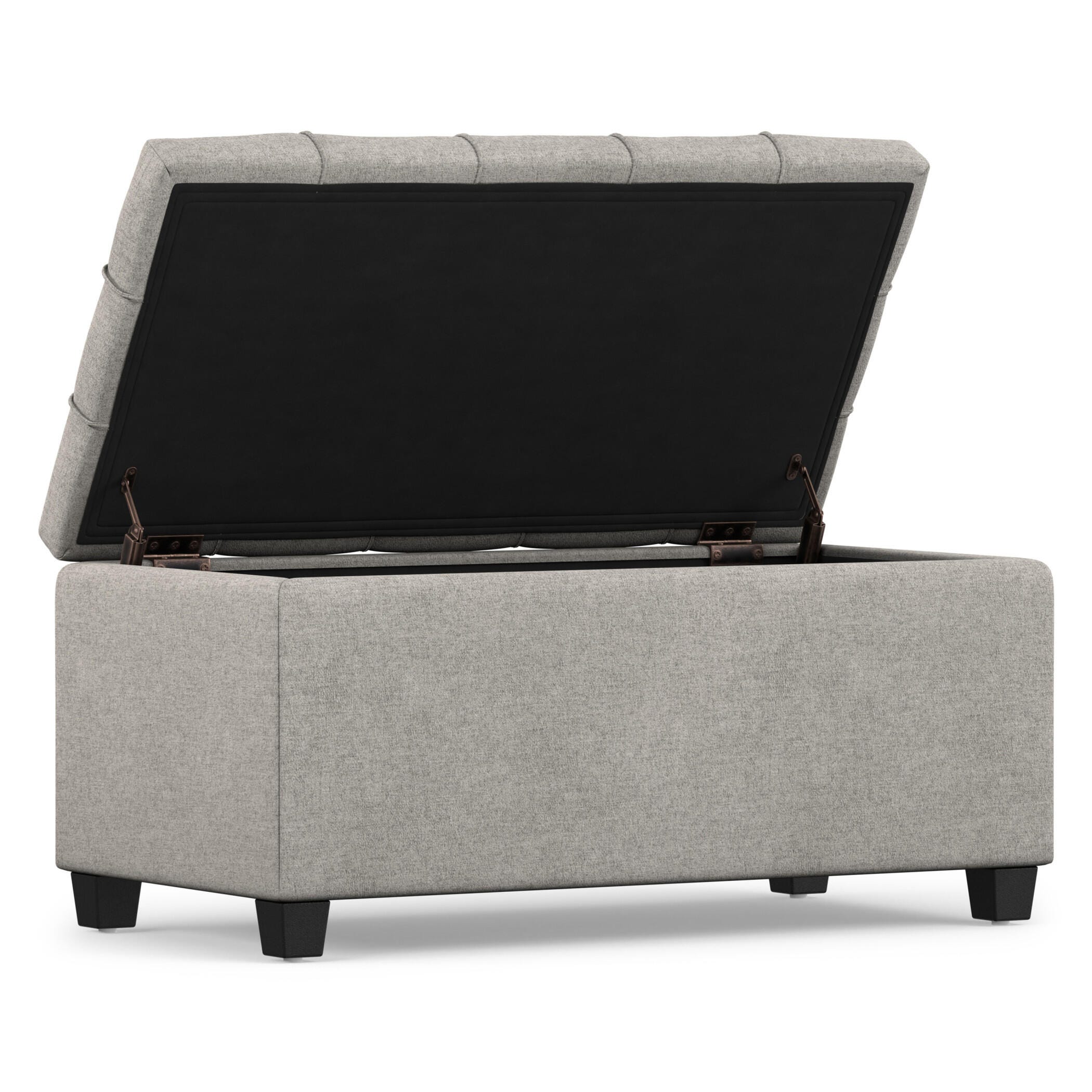Ottoman Storage Ottoman, Dove Gray, large
