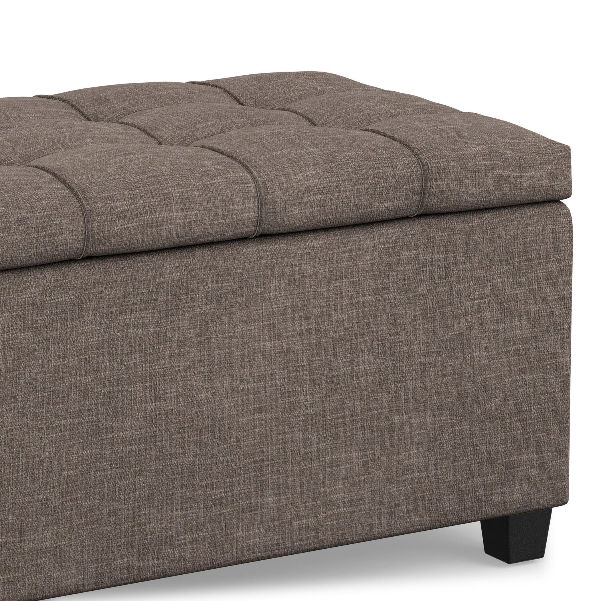 Ottoman Storage Ottoman, Fawn Brown, large