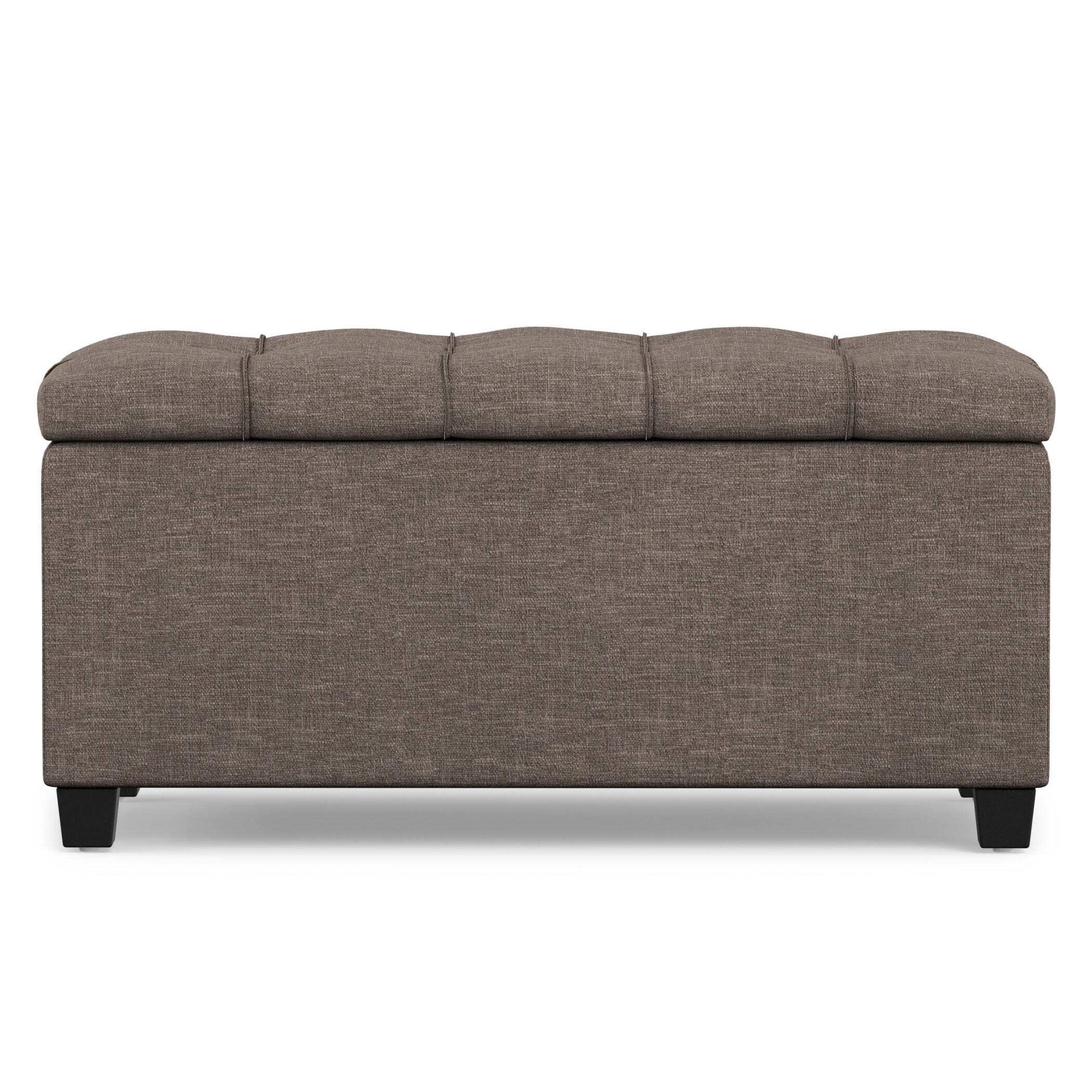 Ottoman Storage Ottoman, Fawn Brown, large