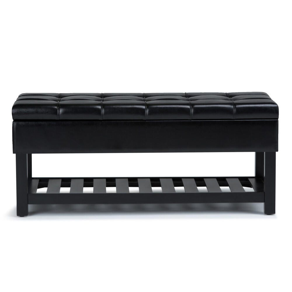 Ottoman Ottoman Bench, Midnight Black, large