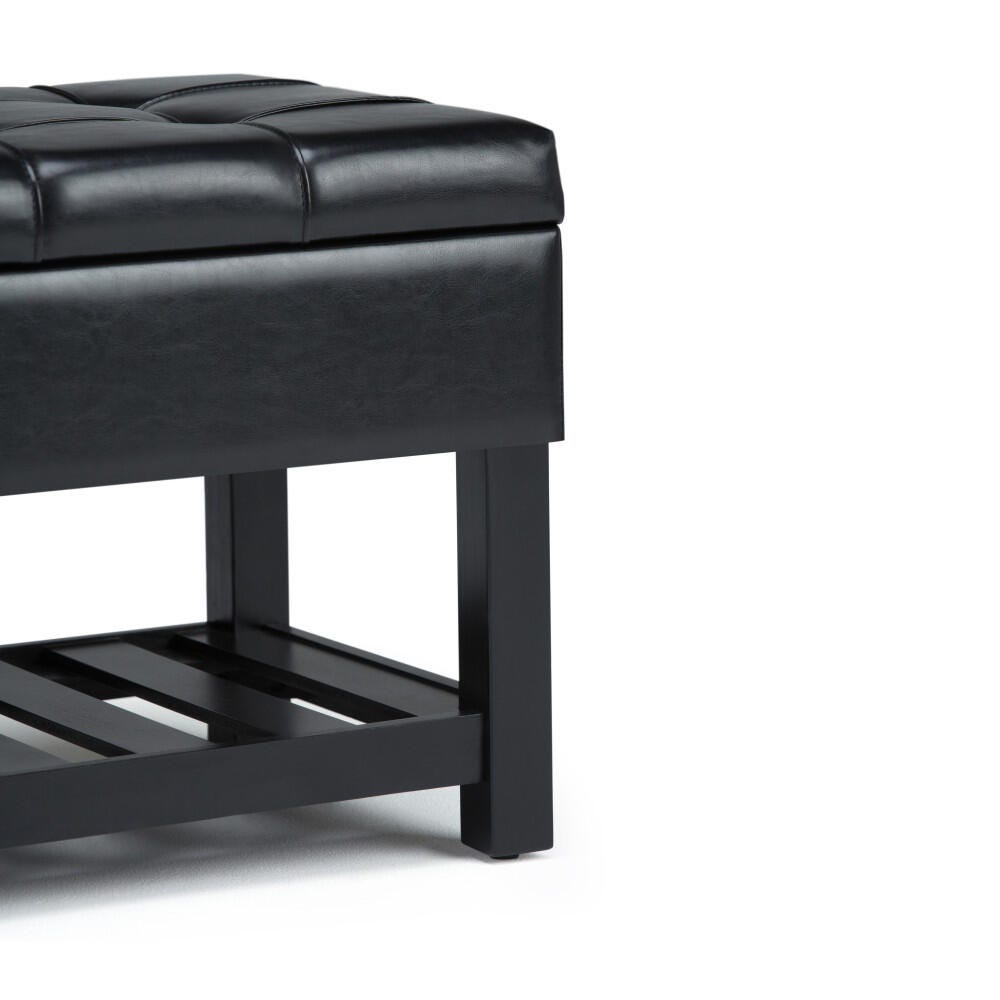 Ottoman Ottoman Bench, Midnight Black, large
