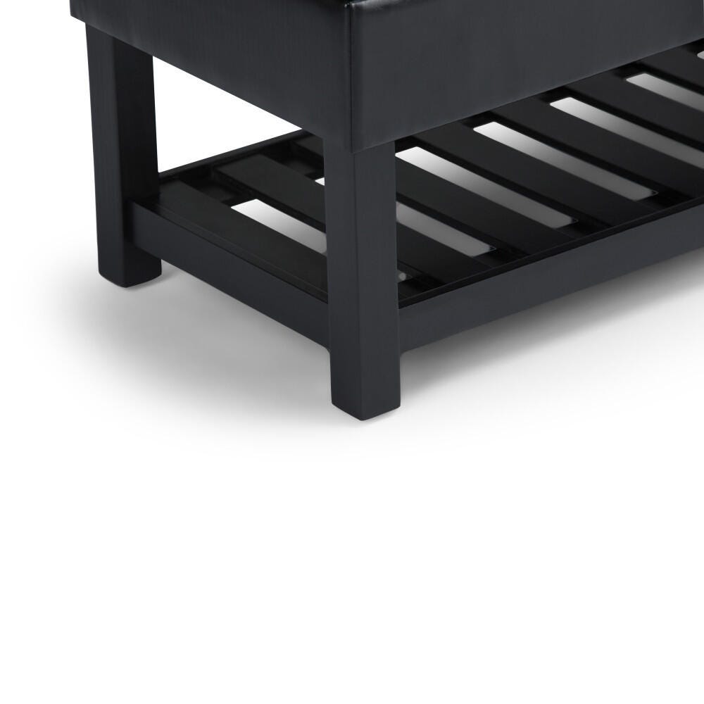 Ottoman Ottoman Bench, Midnight Black, large