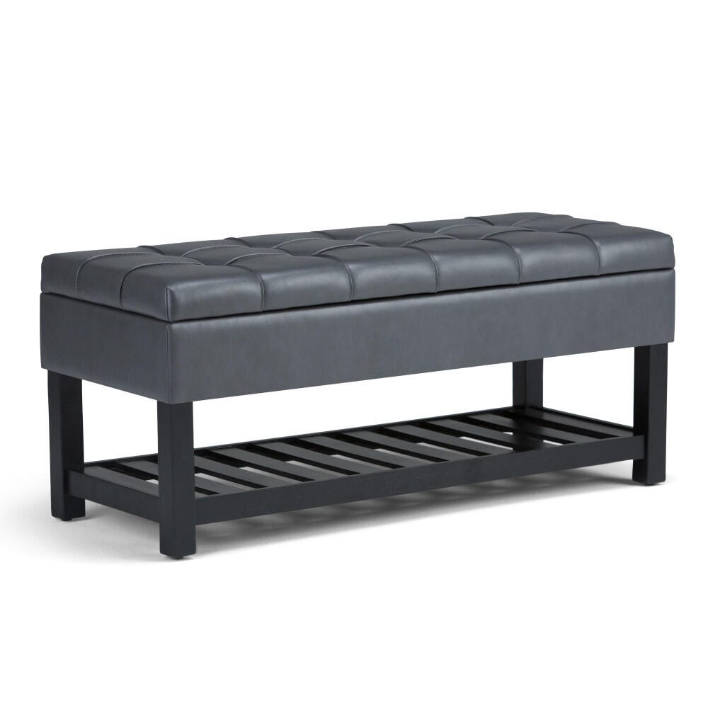 Ottoman Ottoman Bench, Stone Gray, large