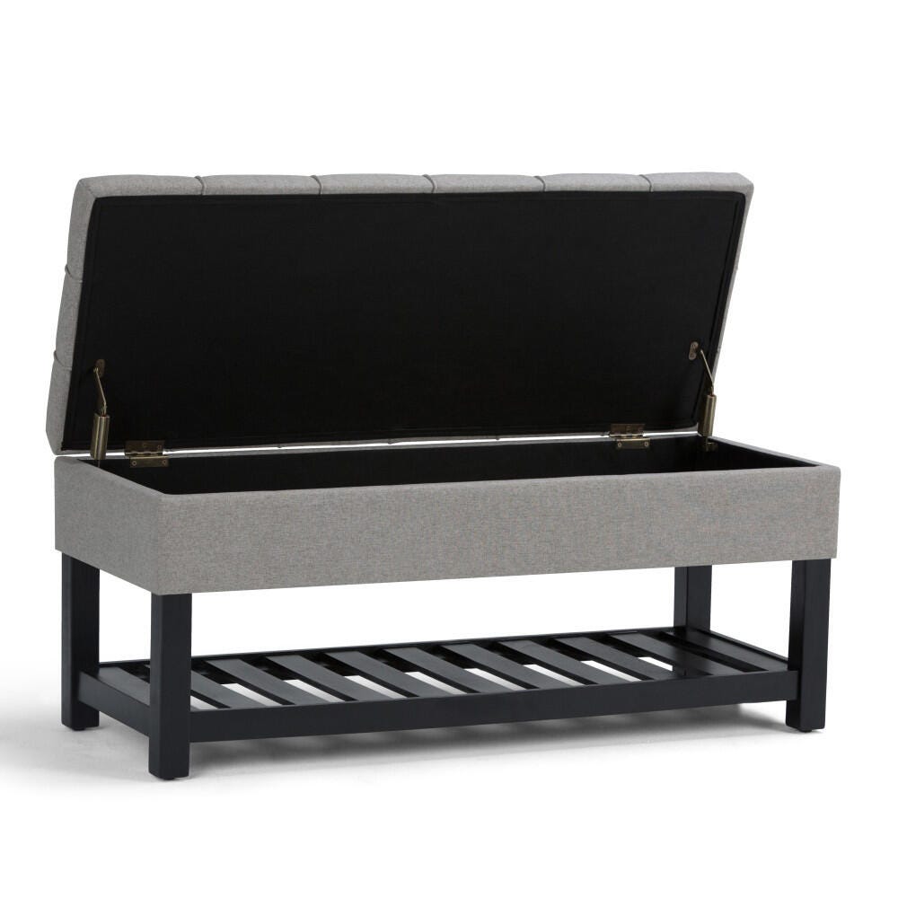 Ottoman Ottoman Bench, Dove Gray, large
