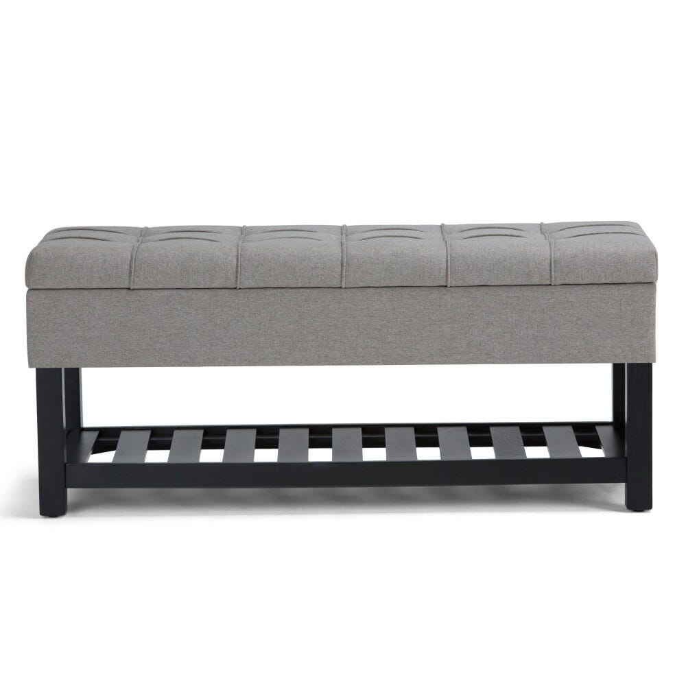 Ottoman Ottoman Bench, Dove Gray, large