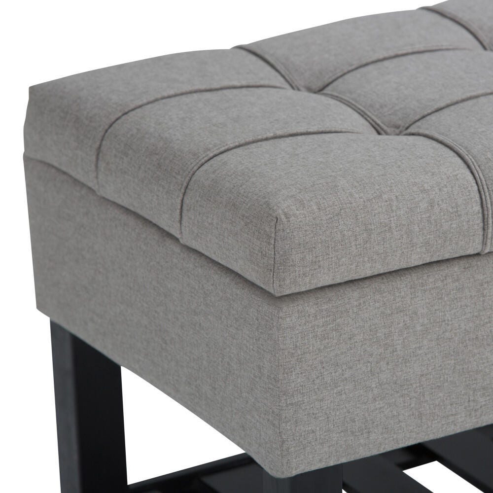 Ottoman Ottoman Bench, Dove Gray, large