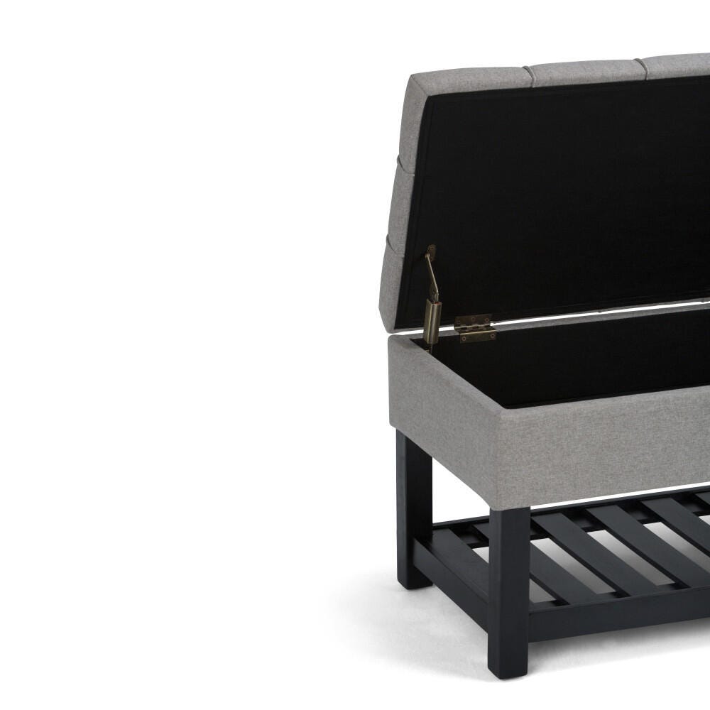 Ottoman Ottoman Bench, Dove Gray, large