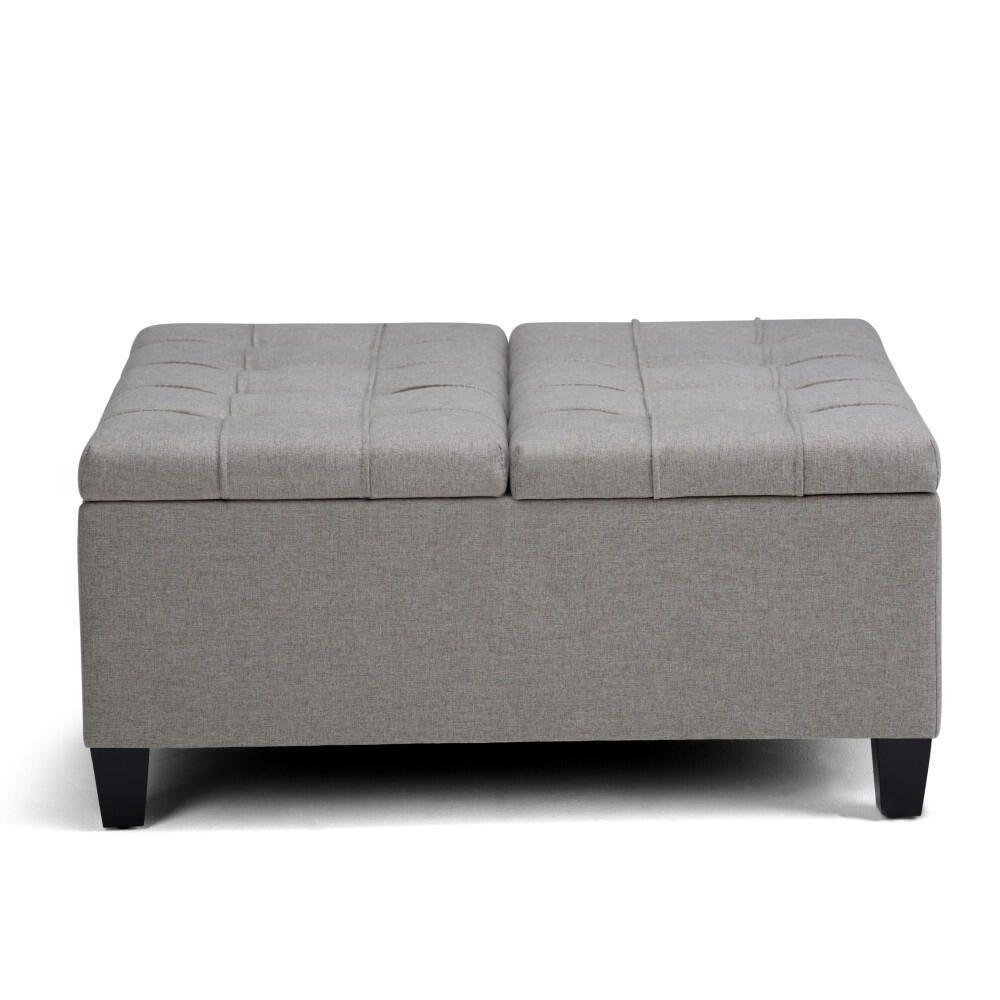 Ottoman Coffee Table Storage Ottoman, Dove Gray, large
