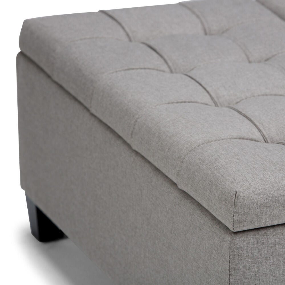 Ottoman Coffee Table Storage Ottoman, Dove Gray, large