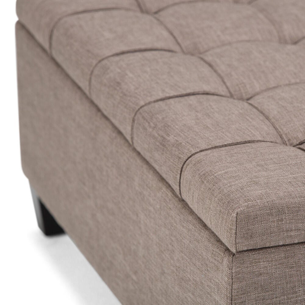 Ottoman Coffee Table Storage Ottoman, Fawn Brown, large