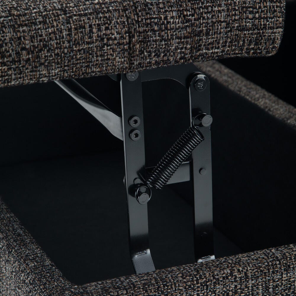 Ottoman Coffee Table Storage Ottoman, Ebony, large
