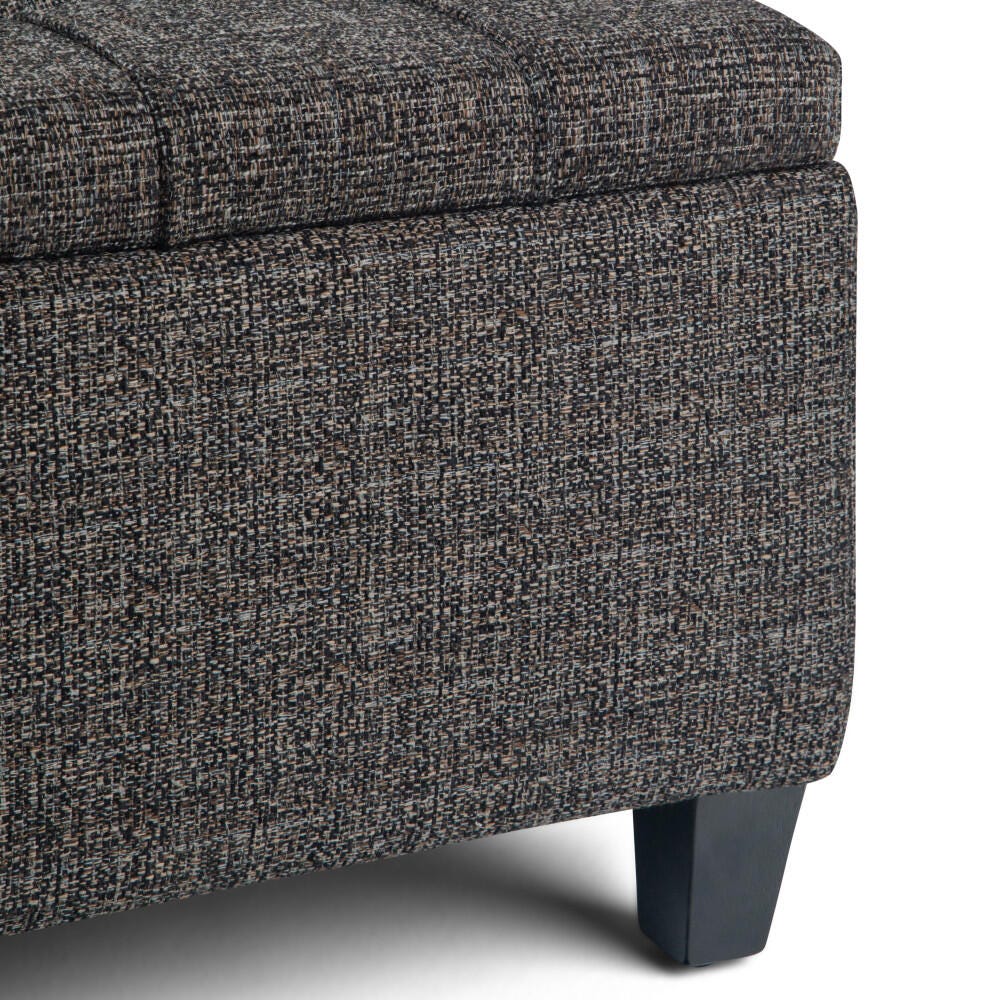 Ottoman Coffee Table Storage Ottoman, Ebony, large
