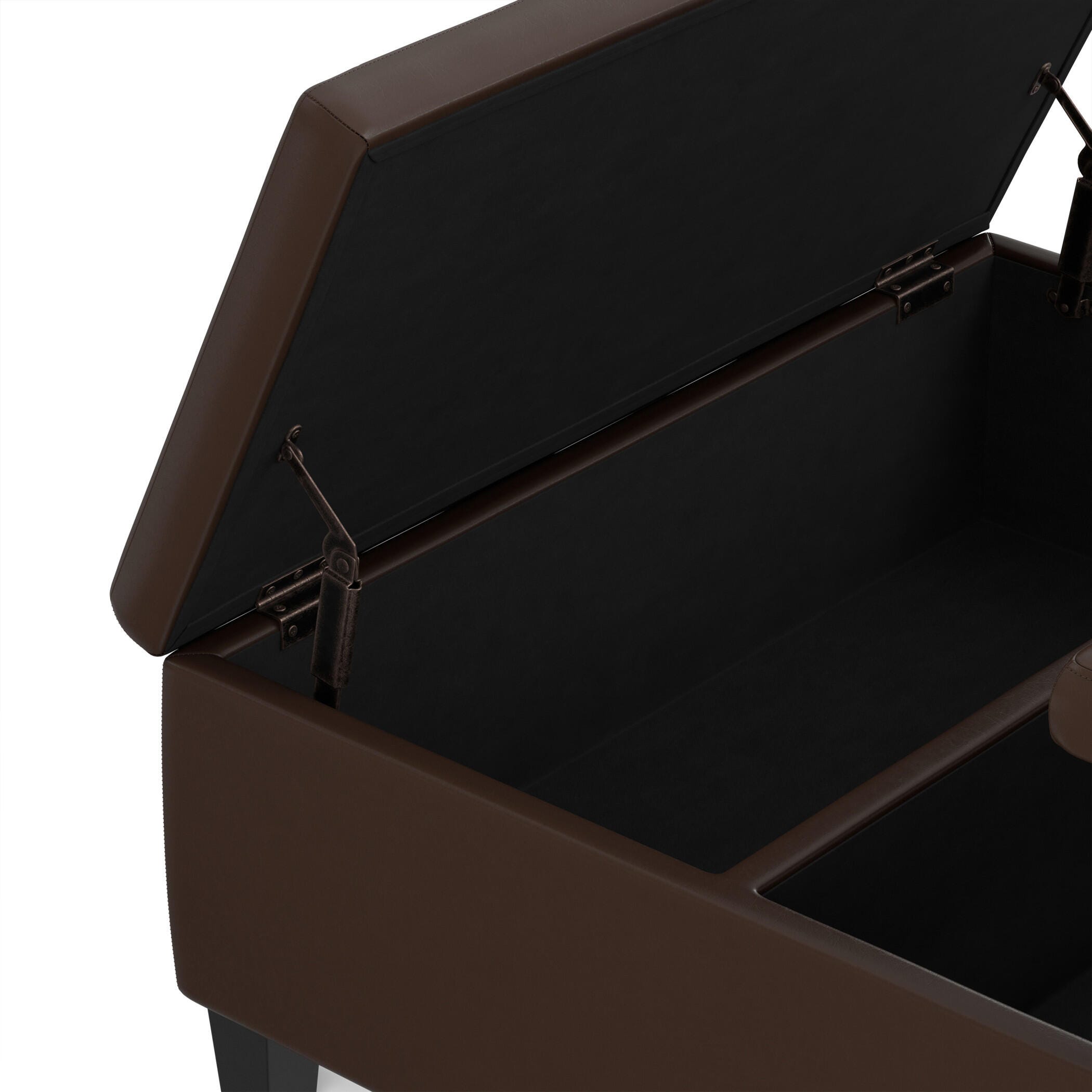 Ottoman Coffee Table Storage Ottoman, Chocolate, large