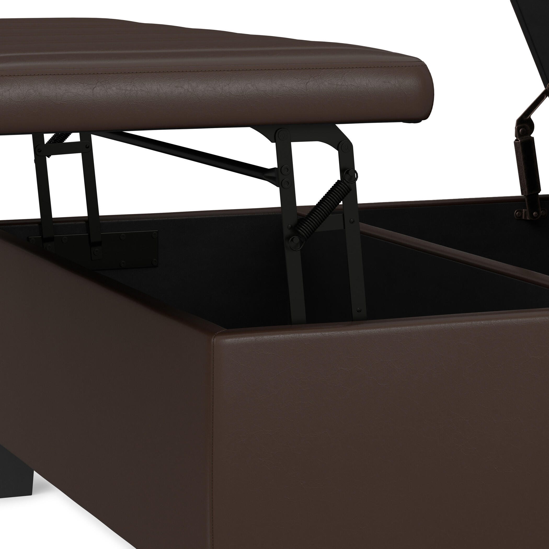 Ottoman Coffee Table Storage Ottoman, Chocolate, large