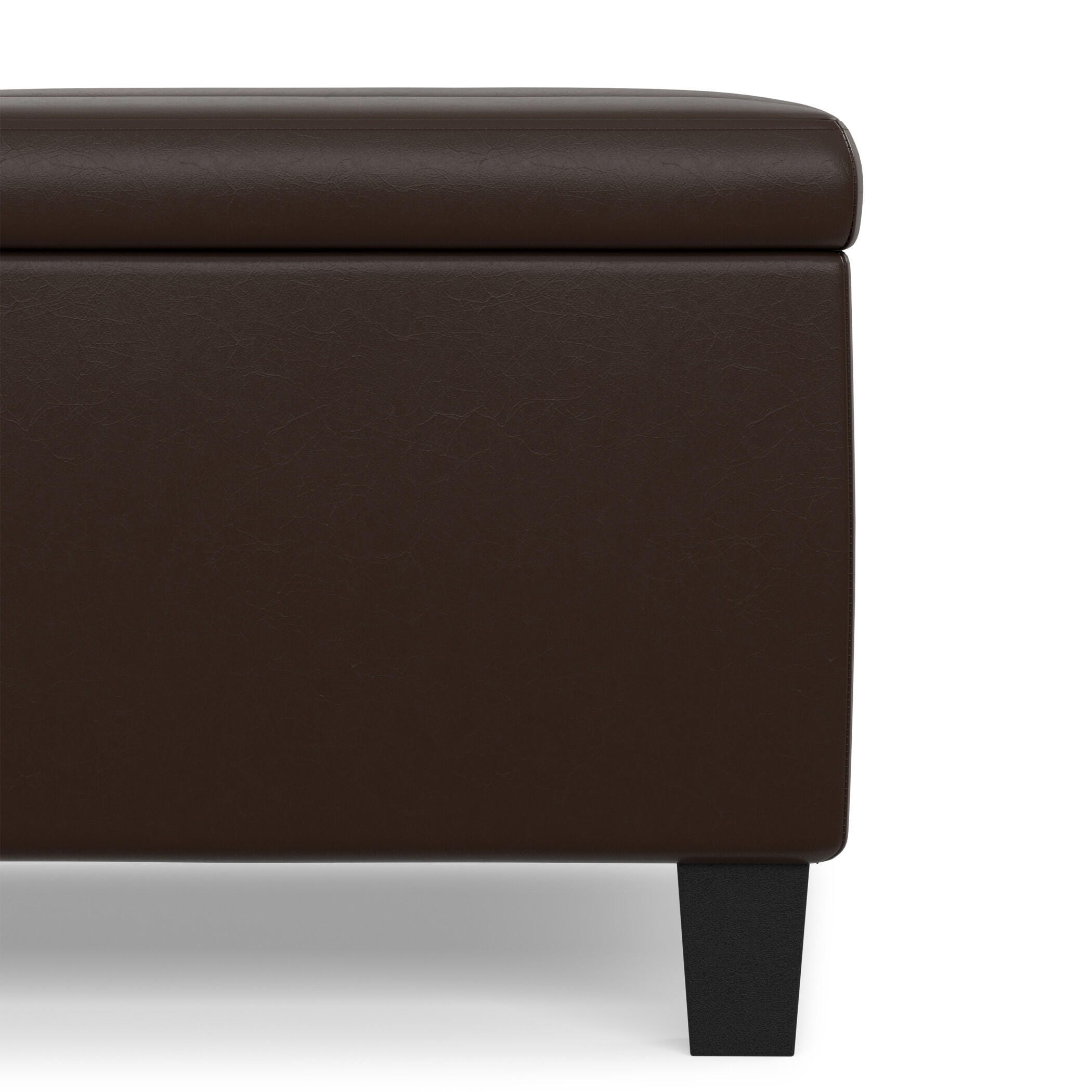 Ottoman Coffee Table Storage Ottoman, Chocolate, large