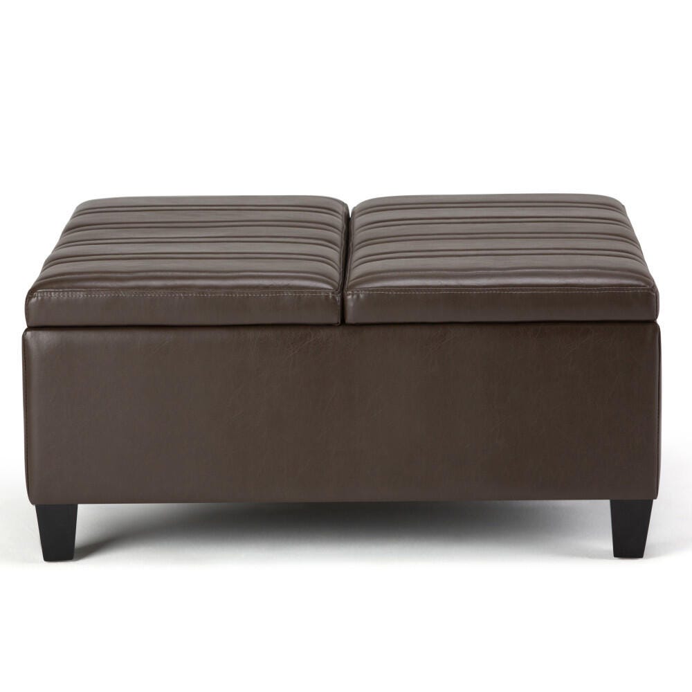 Ottoman Coffee Table Storage Ottoman, Chocolate, large