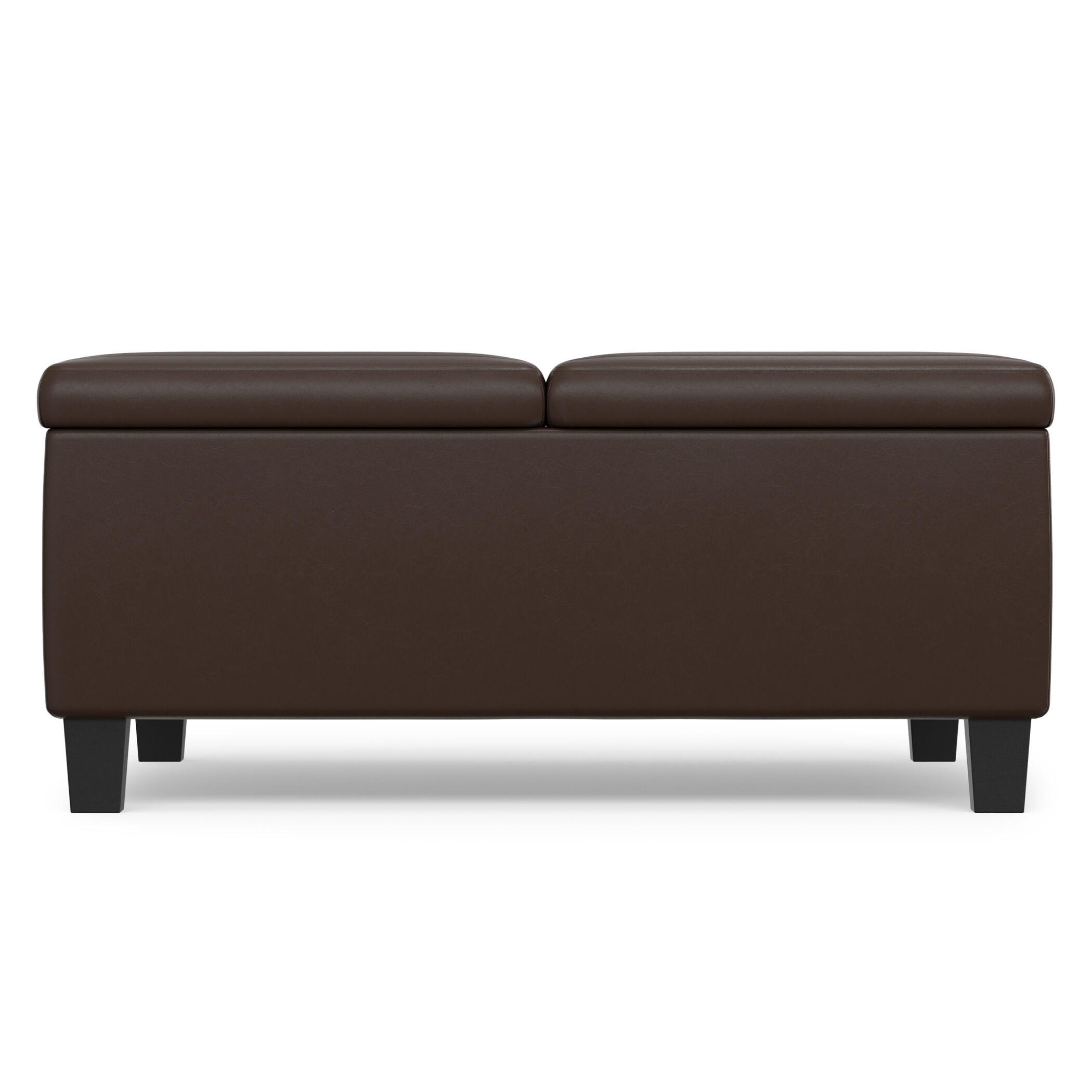 Ottoman Coffee Table Storage Ottoman, Chocolate, large