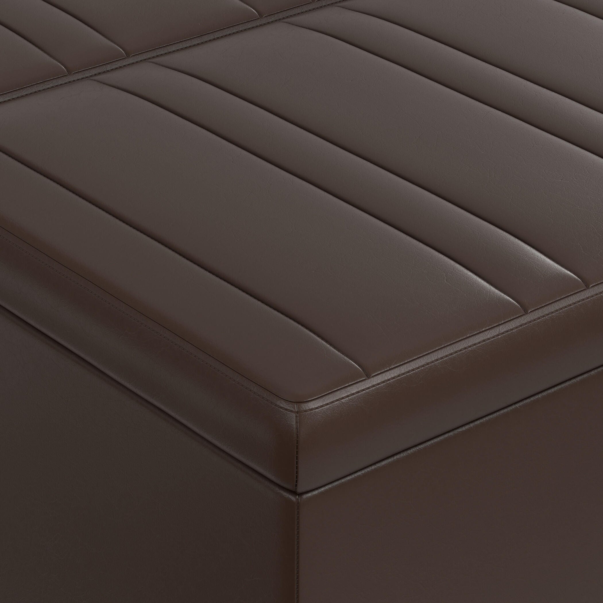 Ottoman Coffee Table Storage Ottoman, Chocolate, large