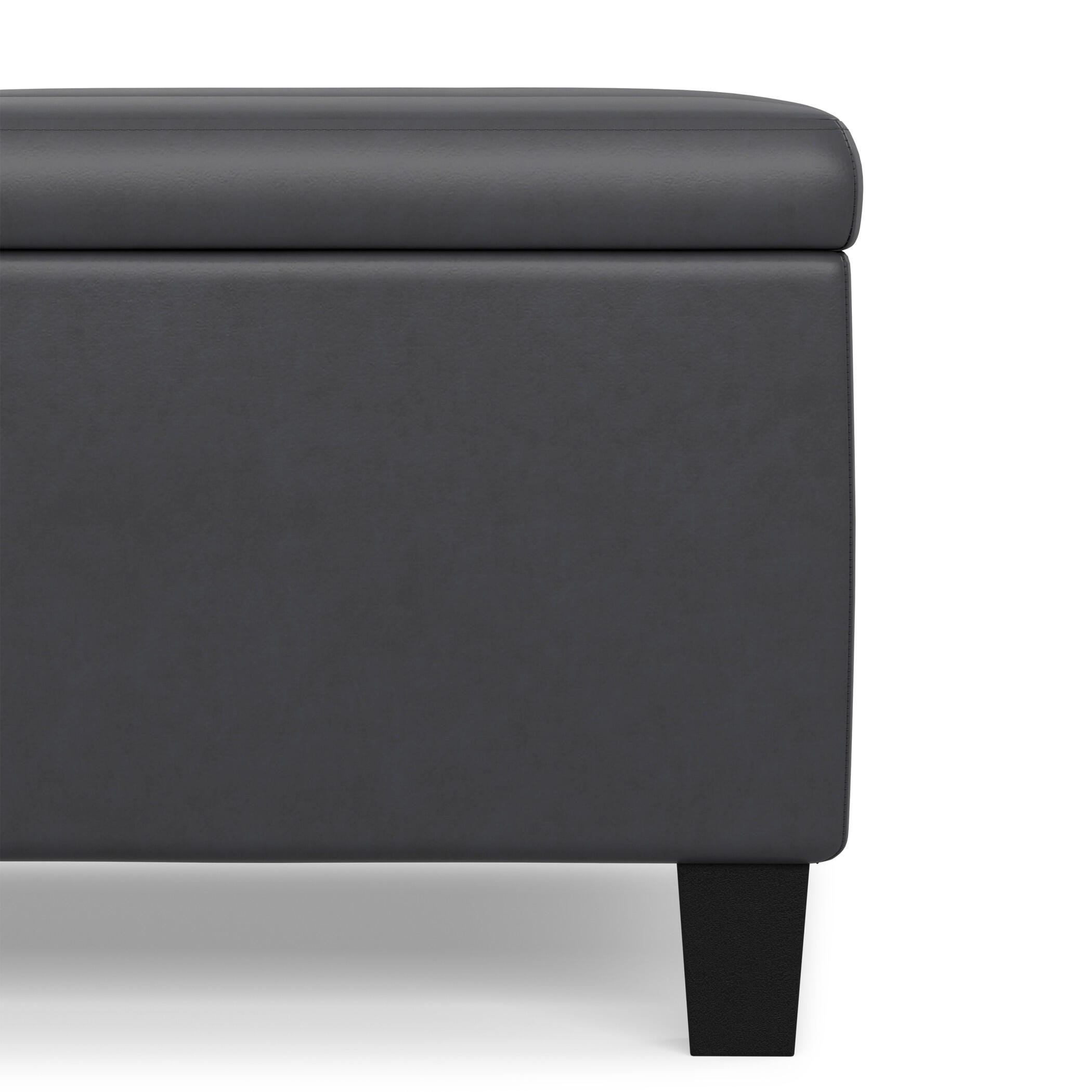 Ottoman Coffee Table Storage Ottoman, Stone Gray, large