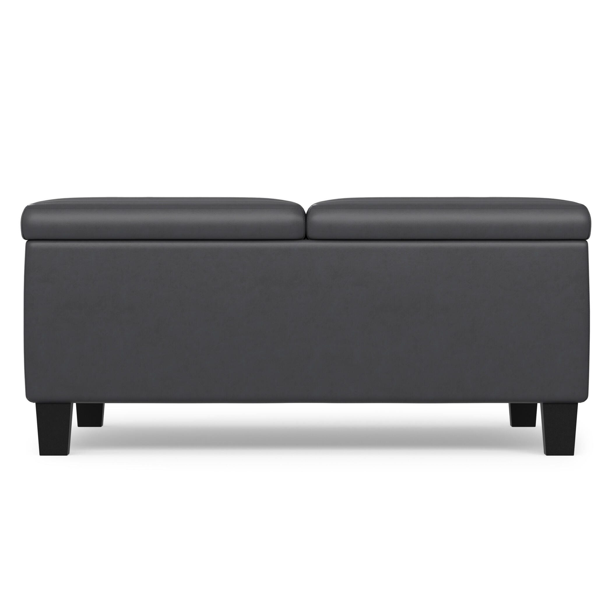Ottoman Coffee Table Storage Ottoman, Stone Gray, large