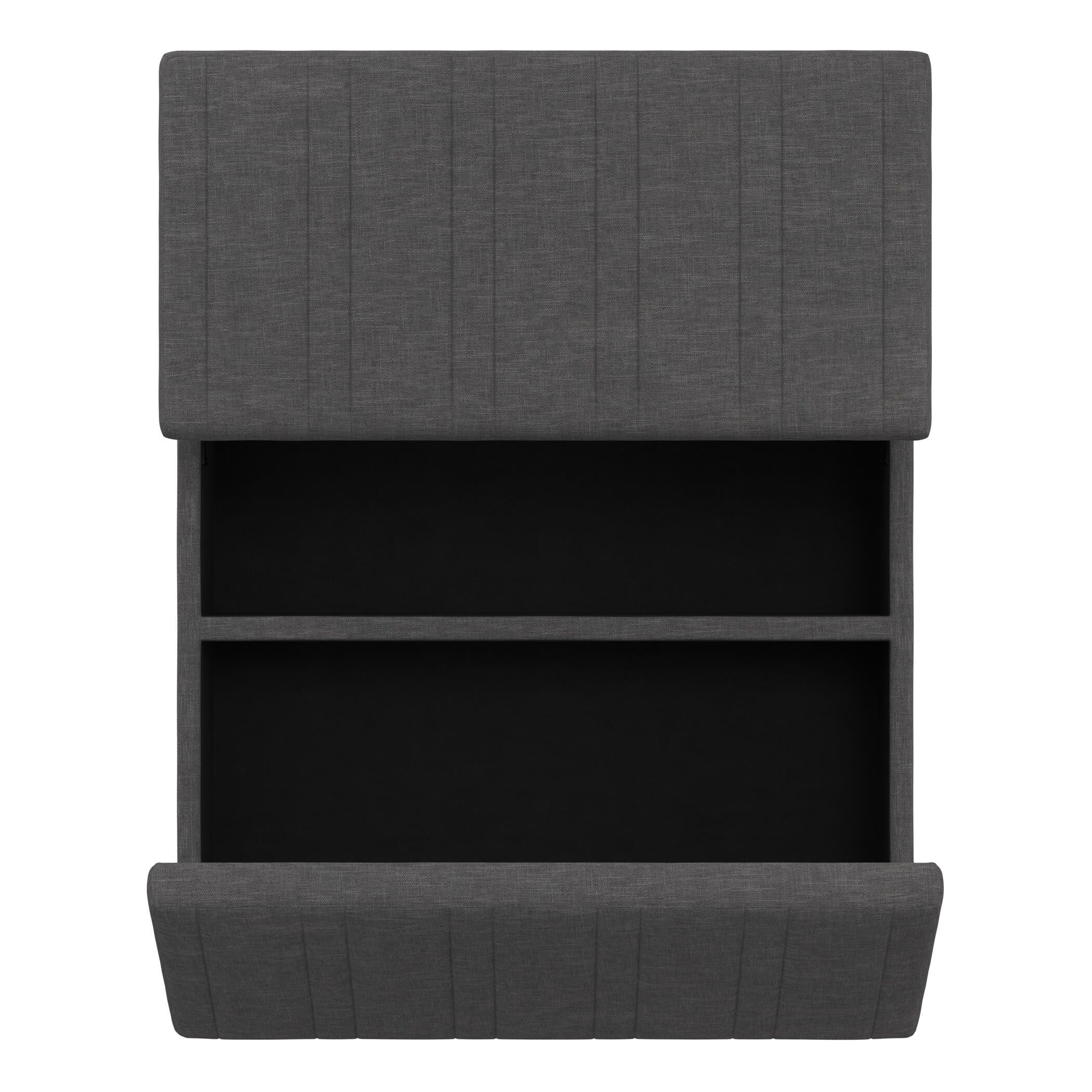 Ottoman Coffee Table Storage Ottoman, Slate Gray, large
