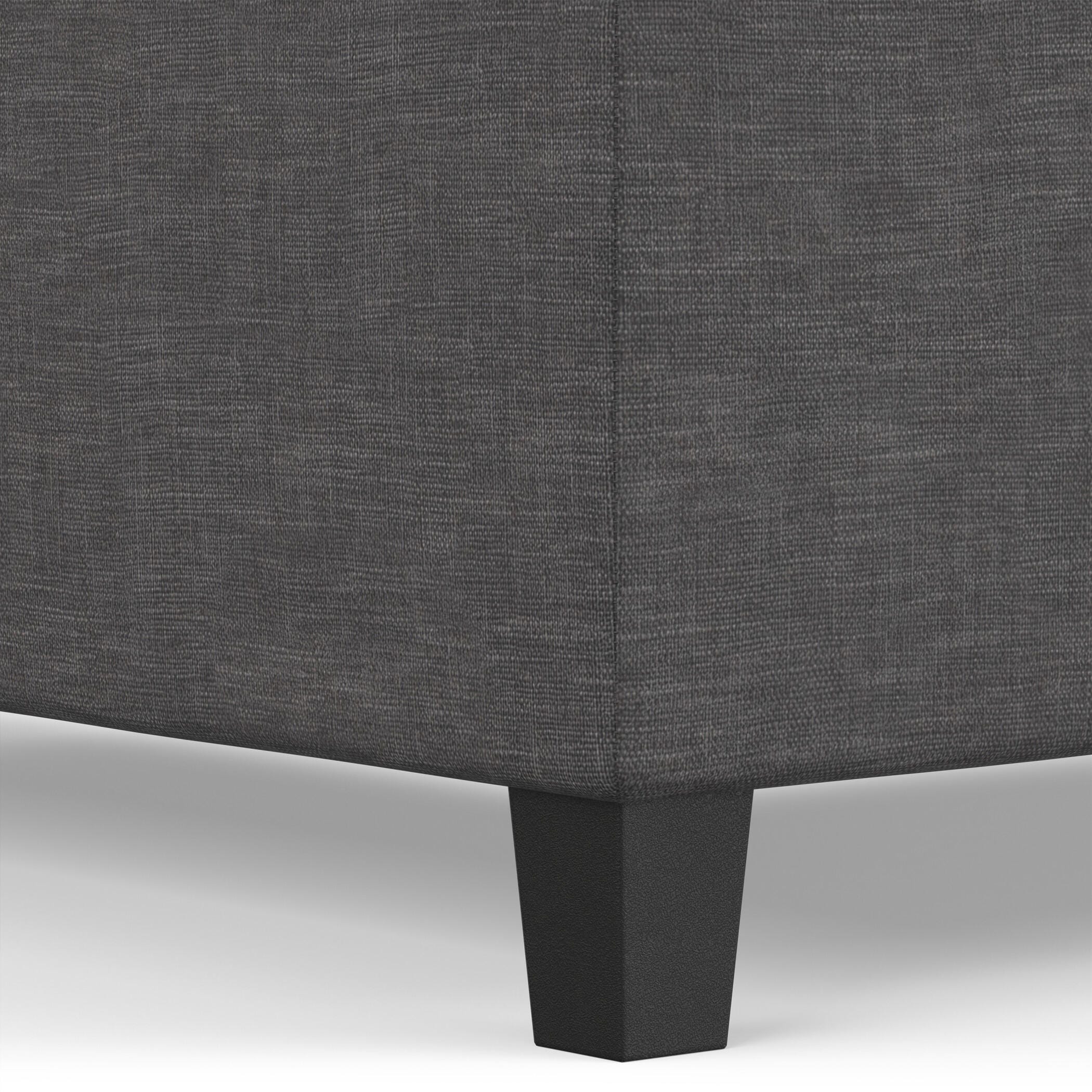 Ottoman Coffee Table Storage Ottoman, Slate Gray, large