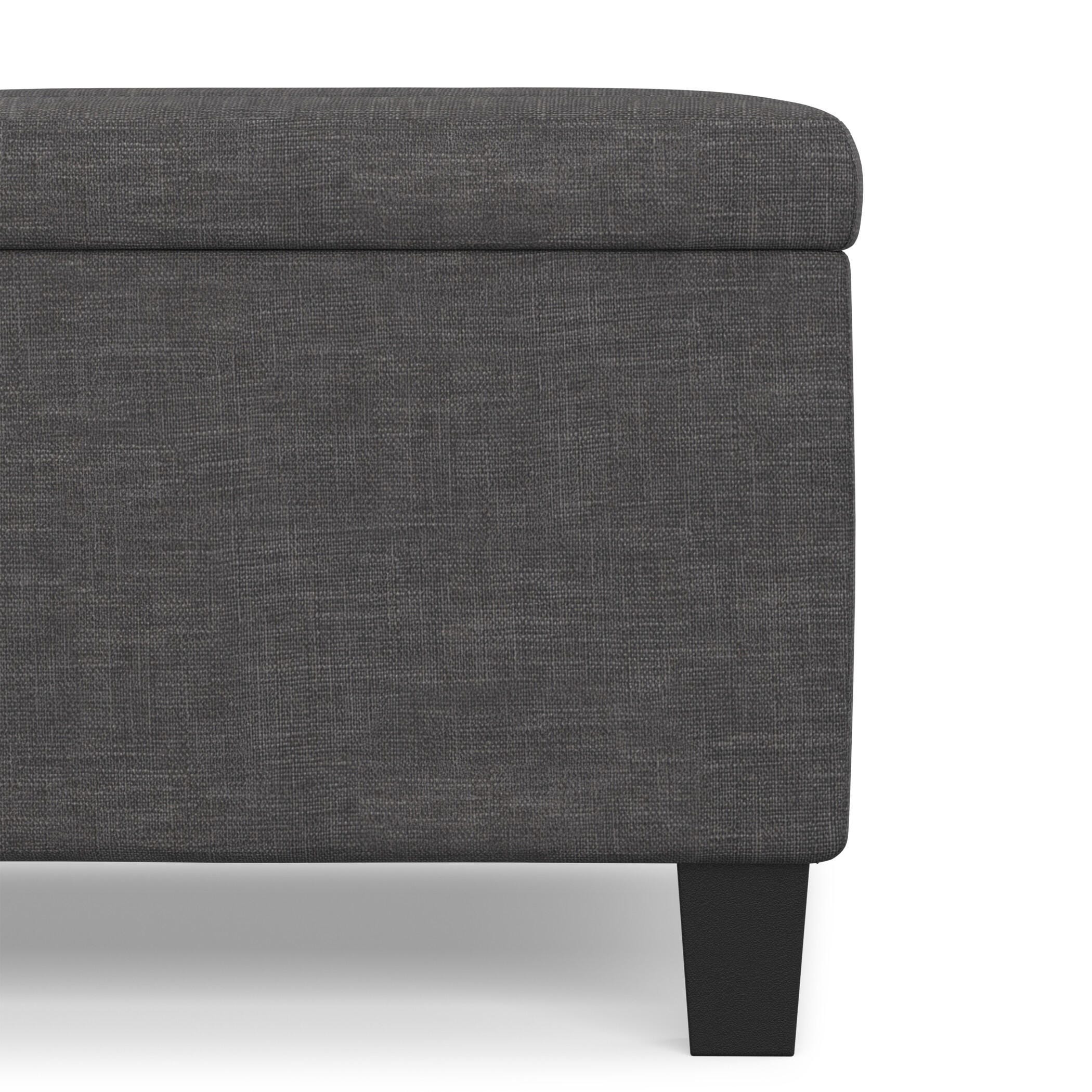Ottoman Coffee Table Storage Ottoman, Slate Gray, large