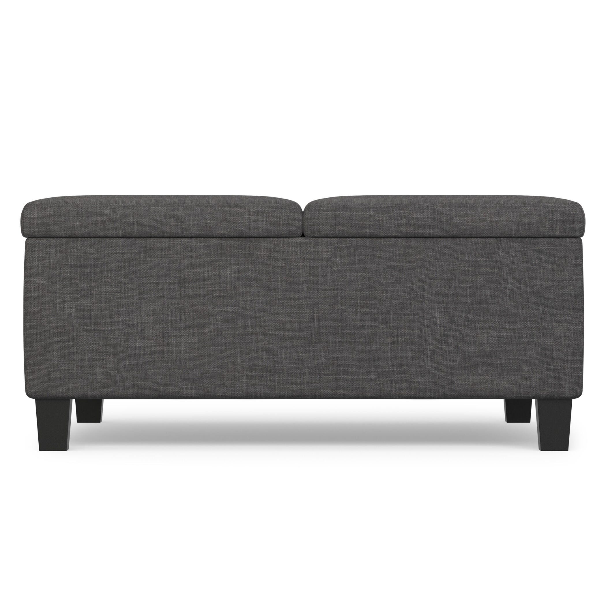Ottoman Coffee Table Storage Ottoman, Slate Gray, large