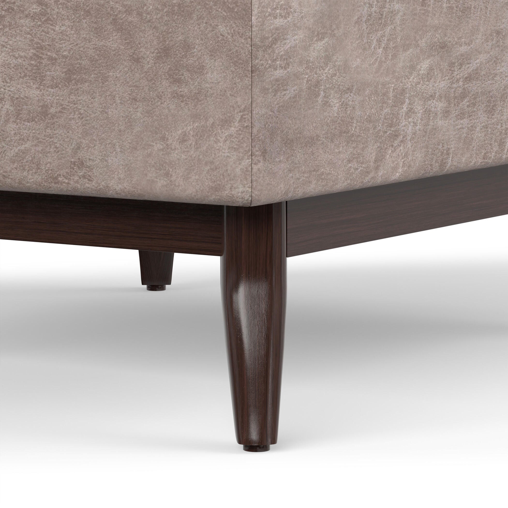 Ottoman Storage Ottoman, Distressed Gray Taupe, large