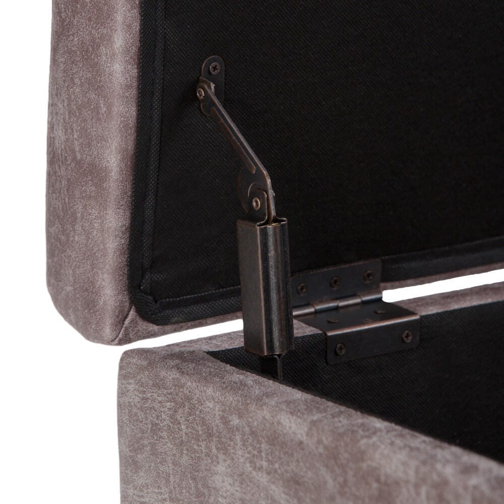 Ottoman Storage Ottoman, Distressed Gray Taupe, large
