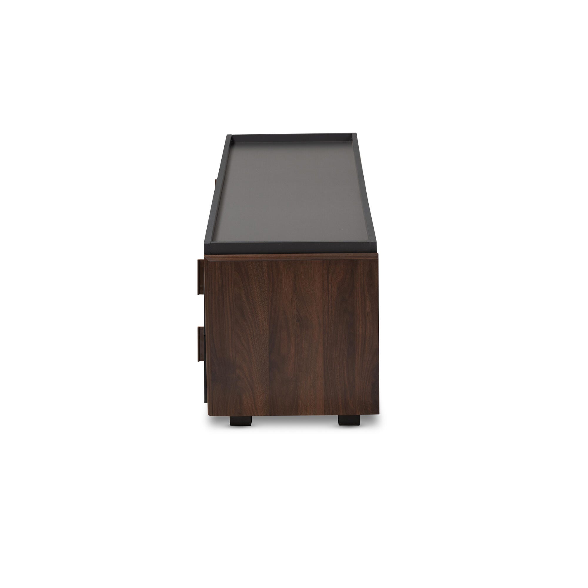 Baxton Studio Rikke Contemporary Two-Tone Gray 2-Drawer TV Stand, , large
