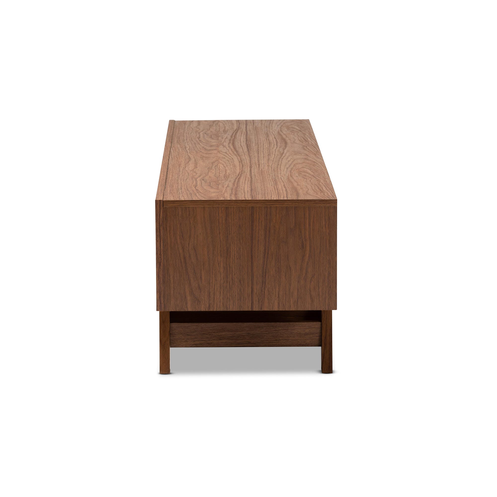 Baxton Studio Mid-Century Modern 3-Drawer TV Stand, , large
